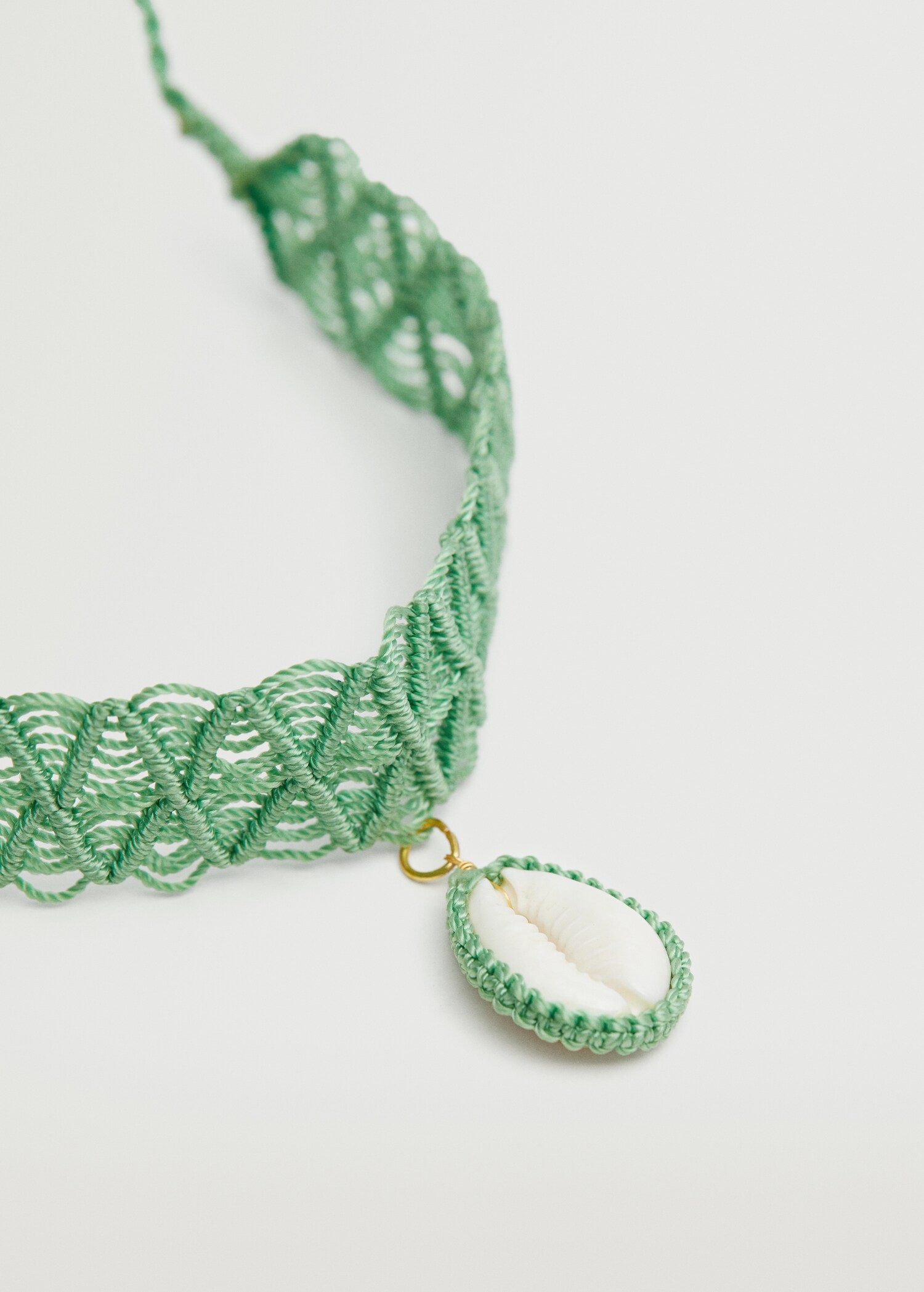 Braided choker necklace - Medium plane