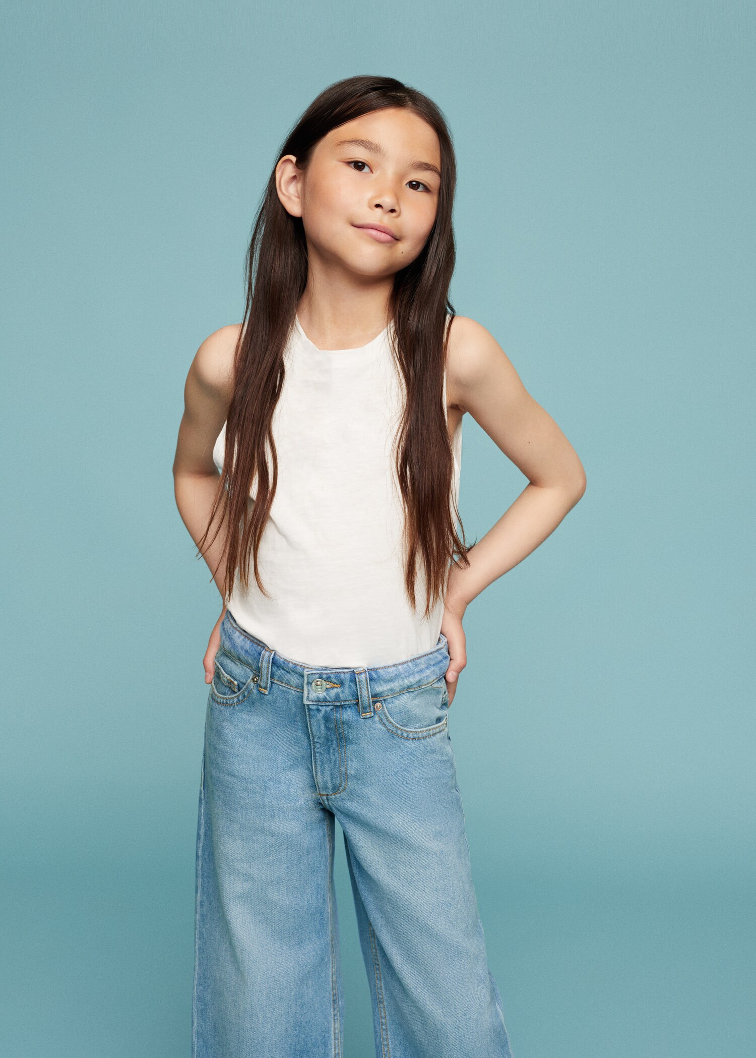 Culotte jeans - Medium plane
