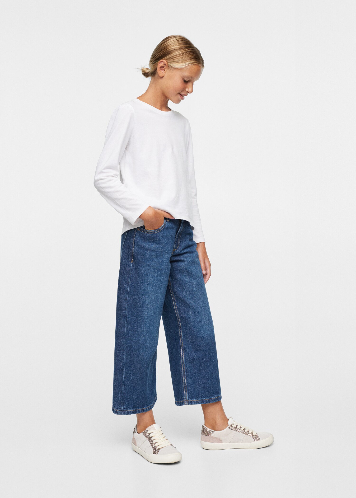 Culotte jeans - Medium plane