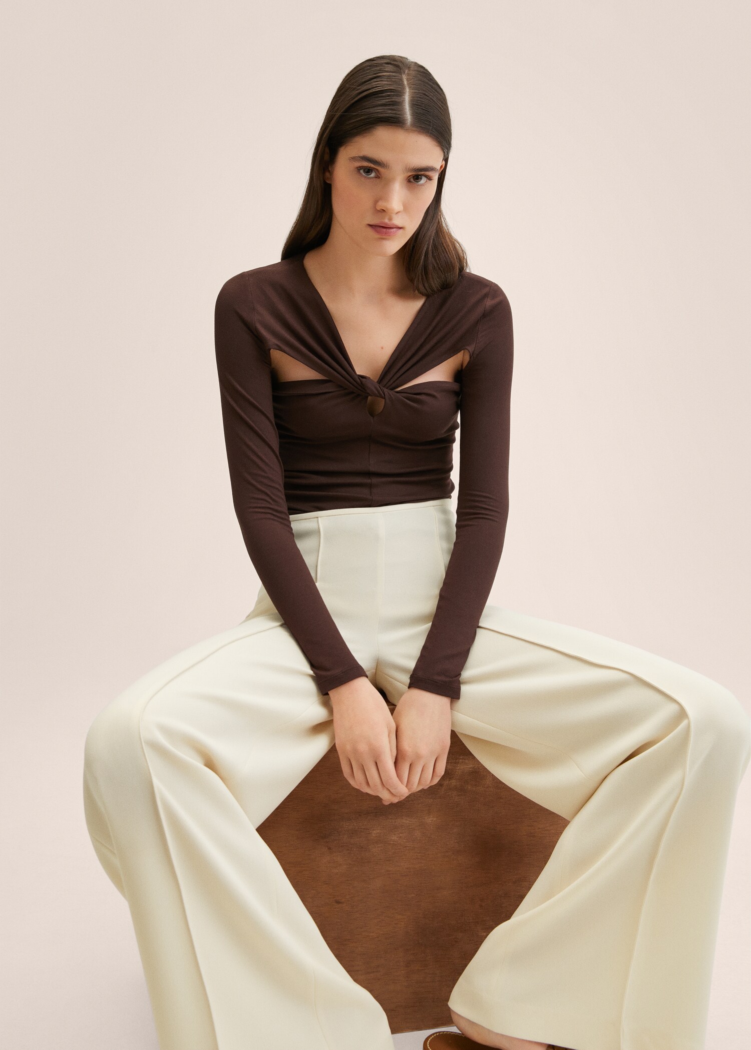 High-waist palazzo pants - Details of the article 2