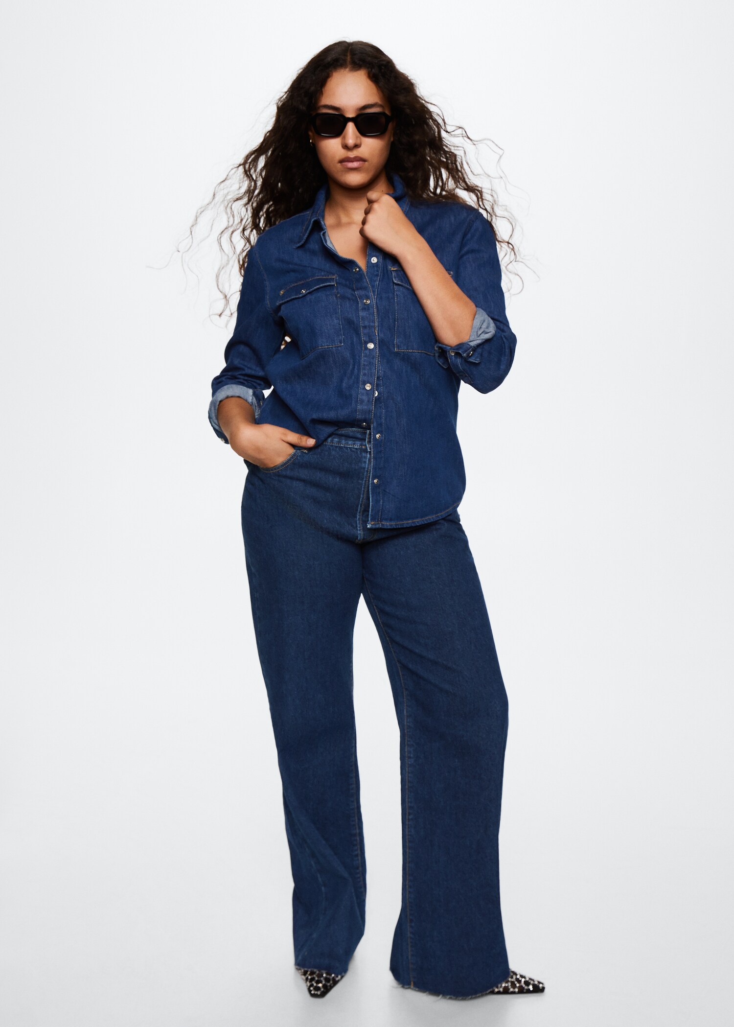Jeans wideleg tiro alto - Detalle del artículo 3
