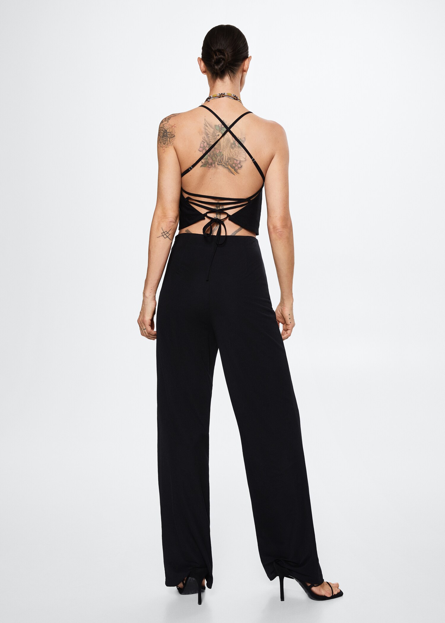 Pantalons palazzo fluids - Revers de l'article
