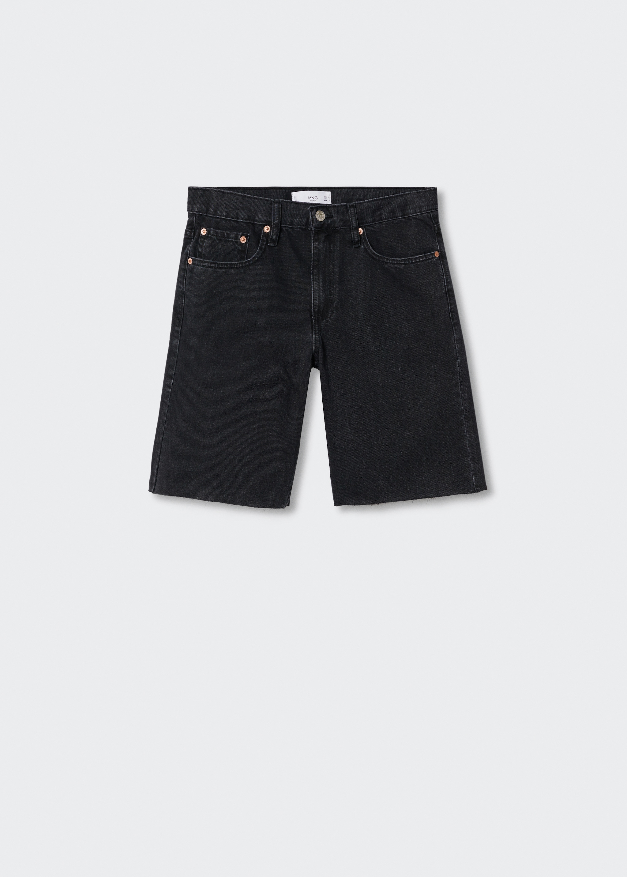 Jeans-Bermudashorts mit ausgefranstem Saum - Artikel ohne Model