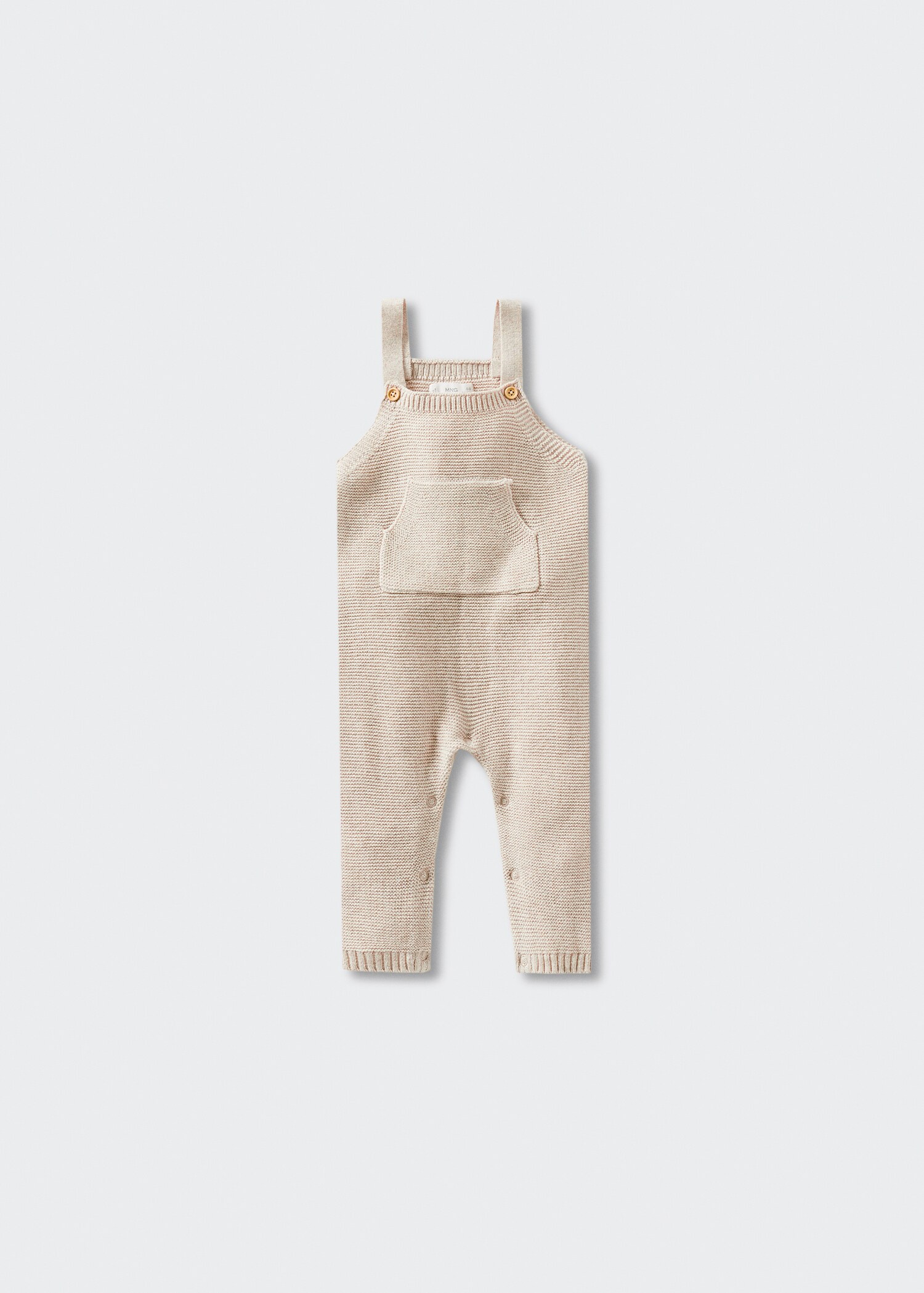 Cotton knit dungarees - Article without model