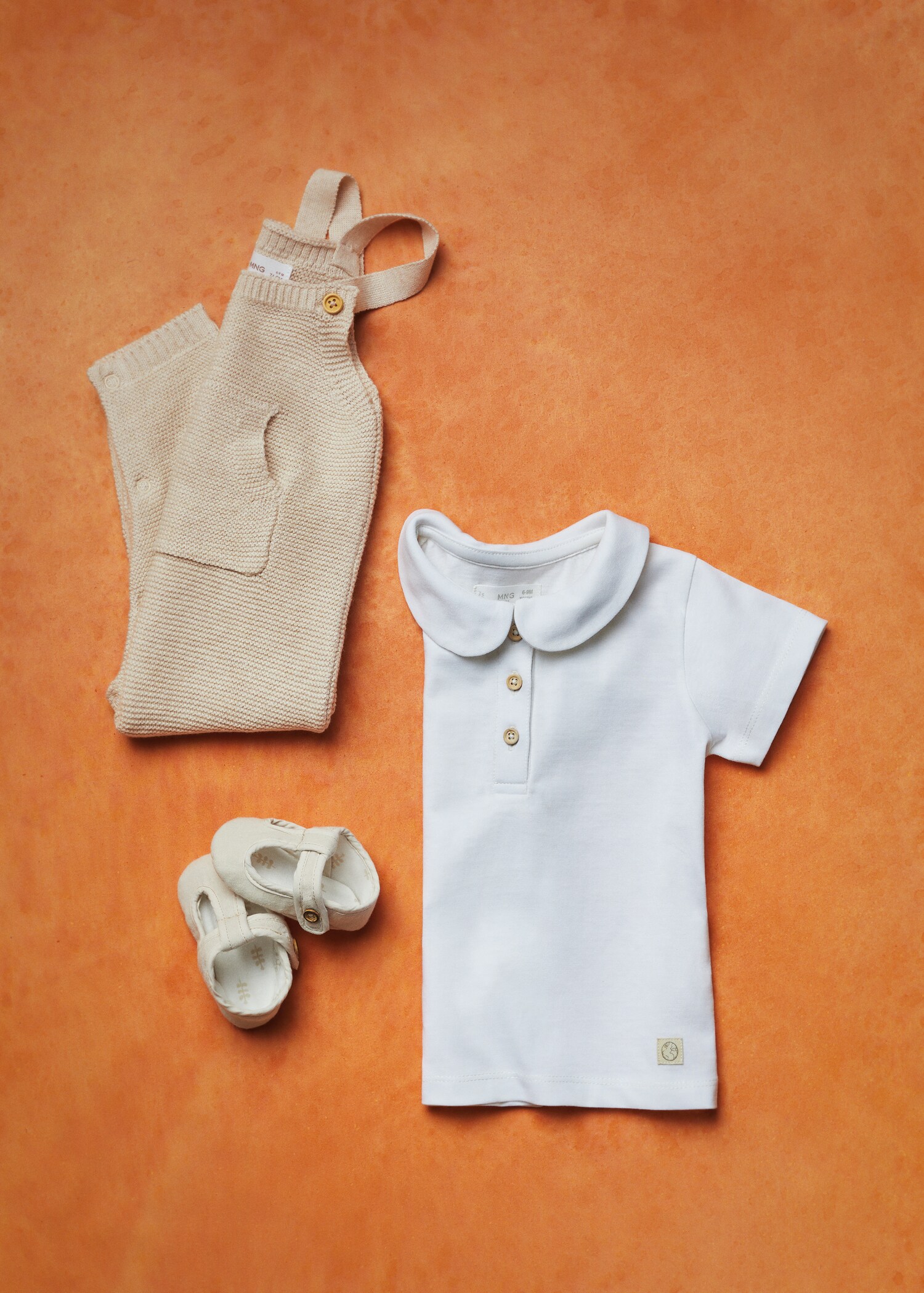 Cotton knit dungarees - Details of the article 5