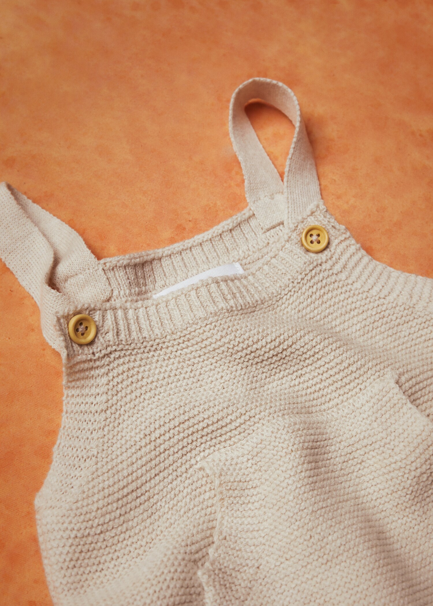 Cotton knit dungarees - Details of the article 6
