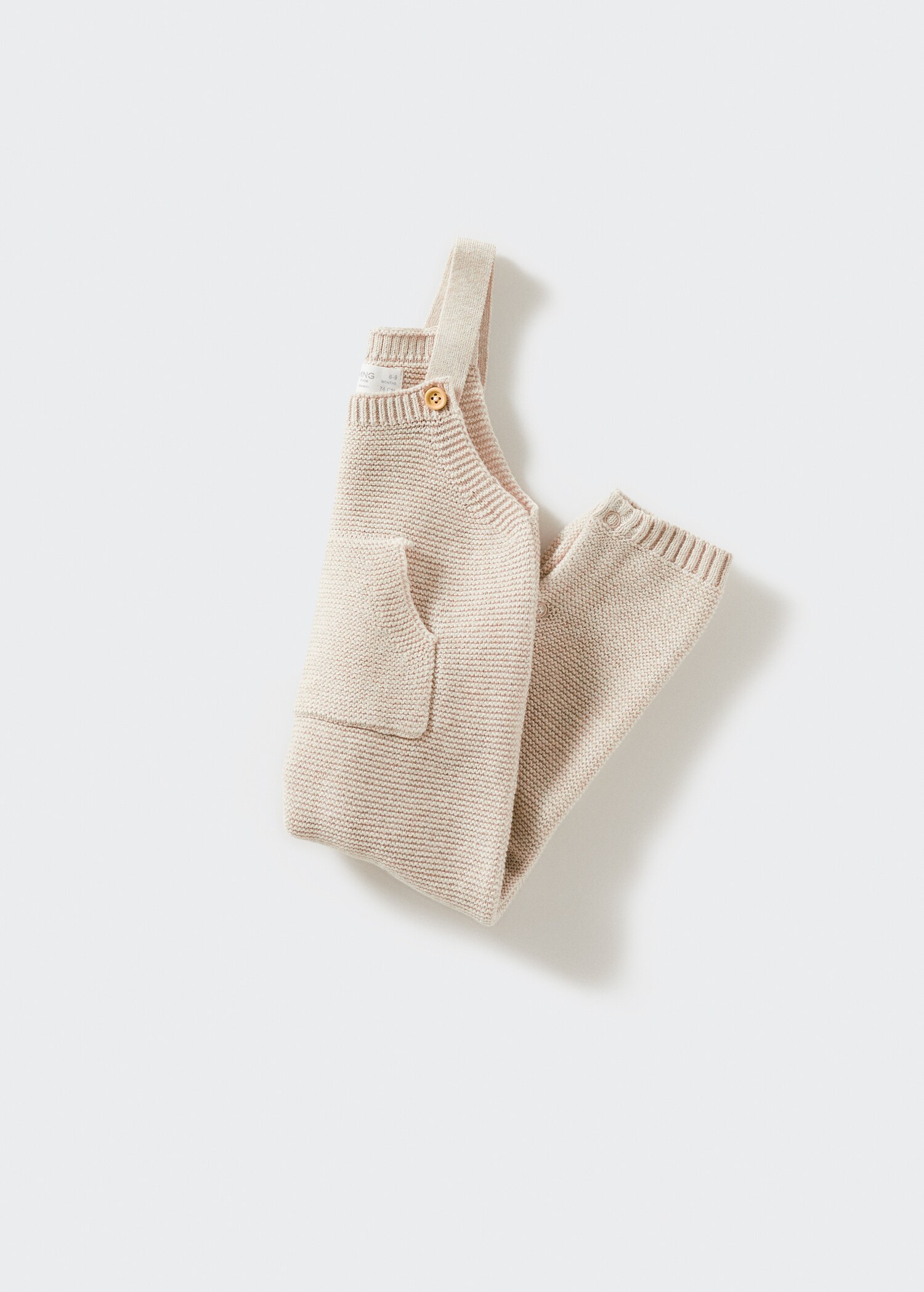 Cotton knit dungarees - Details of the article 8