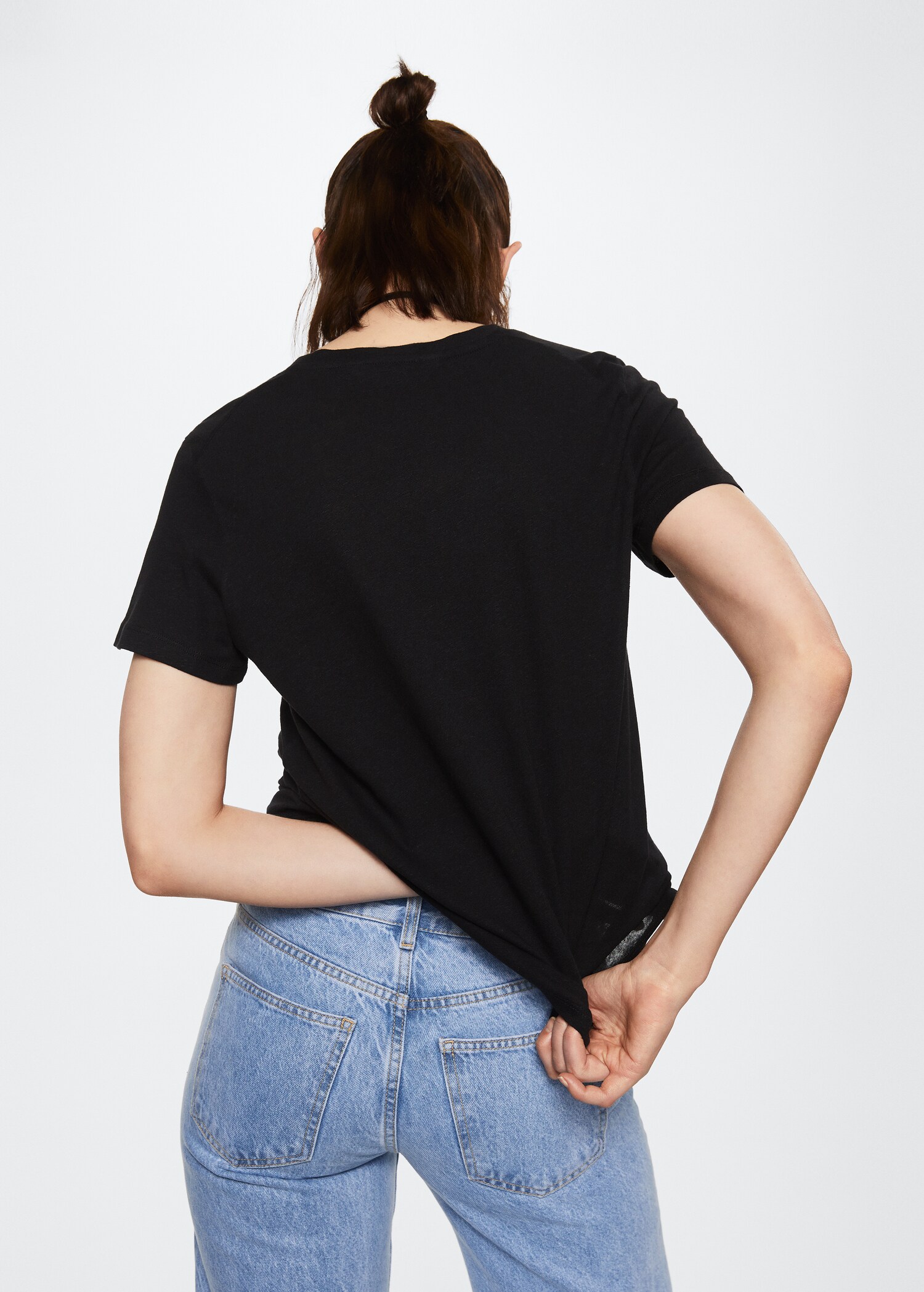 T-shirt algodão linho - Verso do artigo