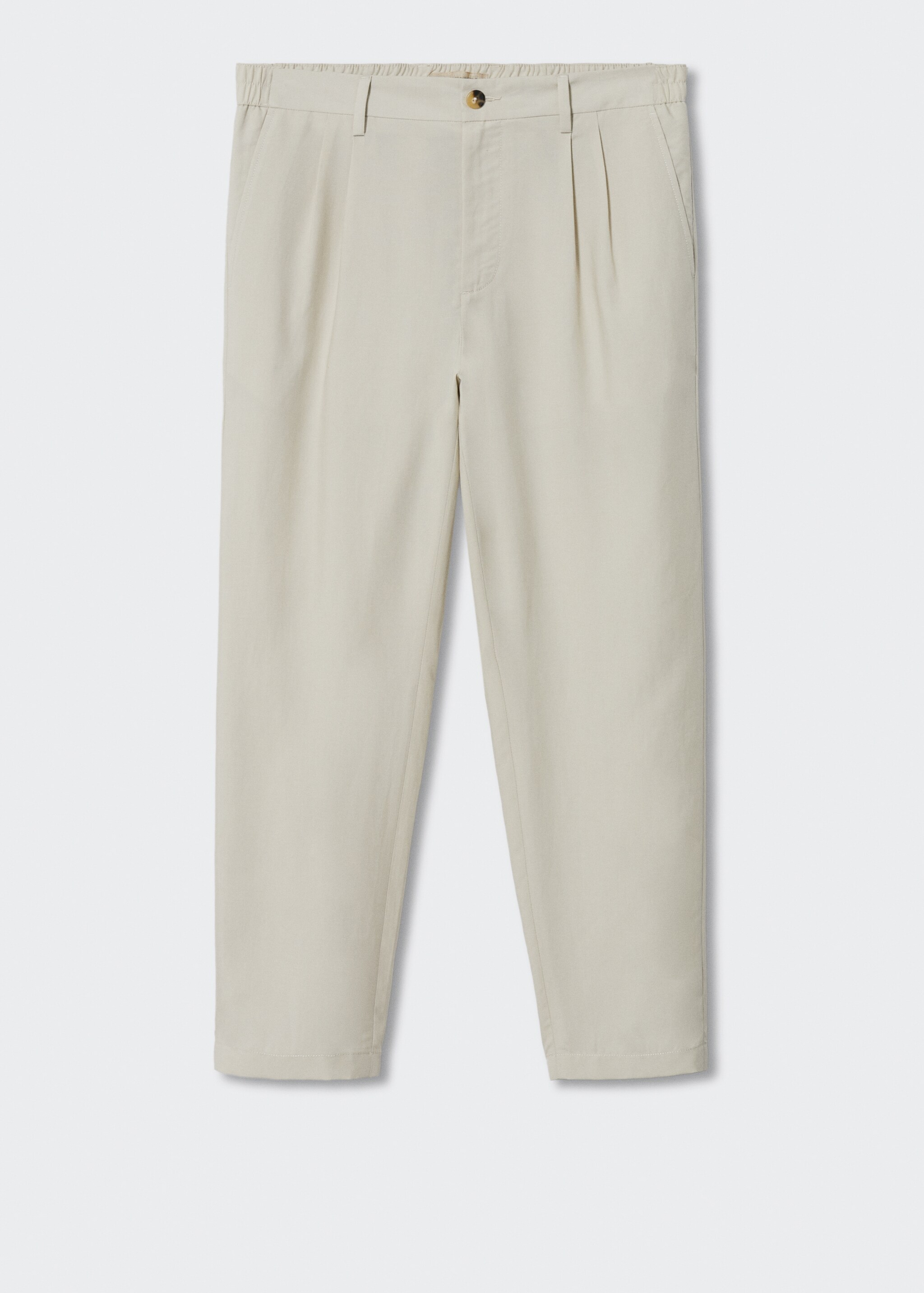 Pleated linen lyocell trousers - Article without model