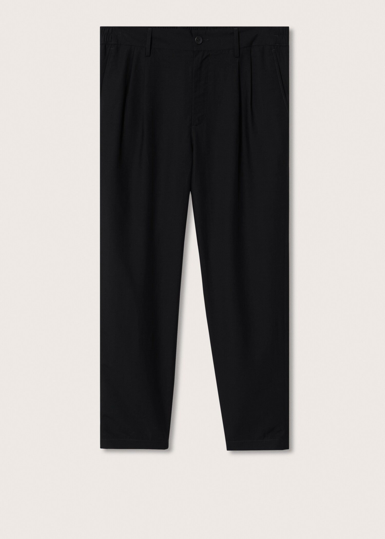 Pleated linen lyocell trousers - Article without model