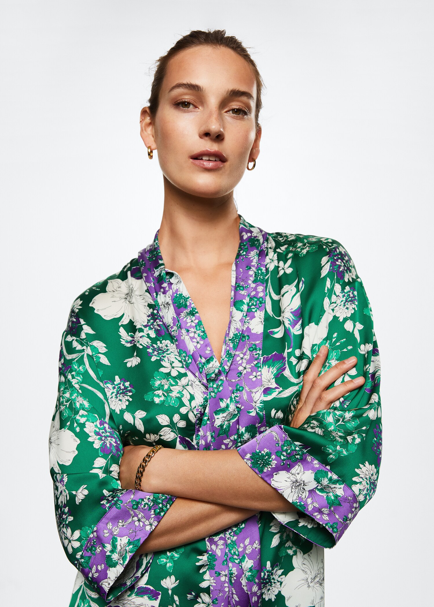 Blusa estampado flores - Detalle del artículo 1