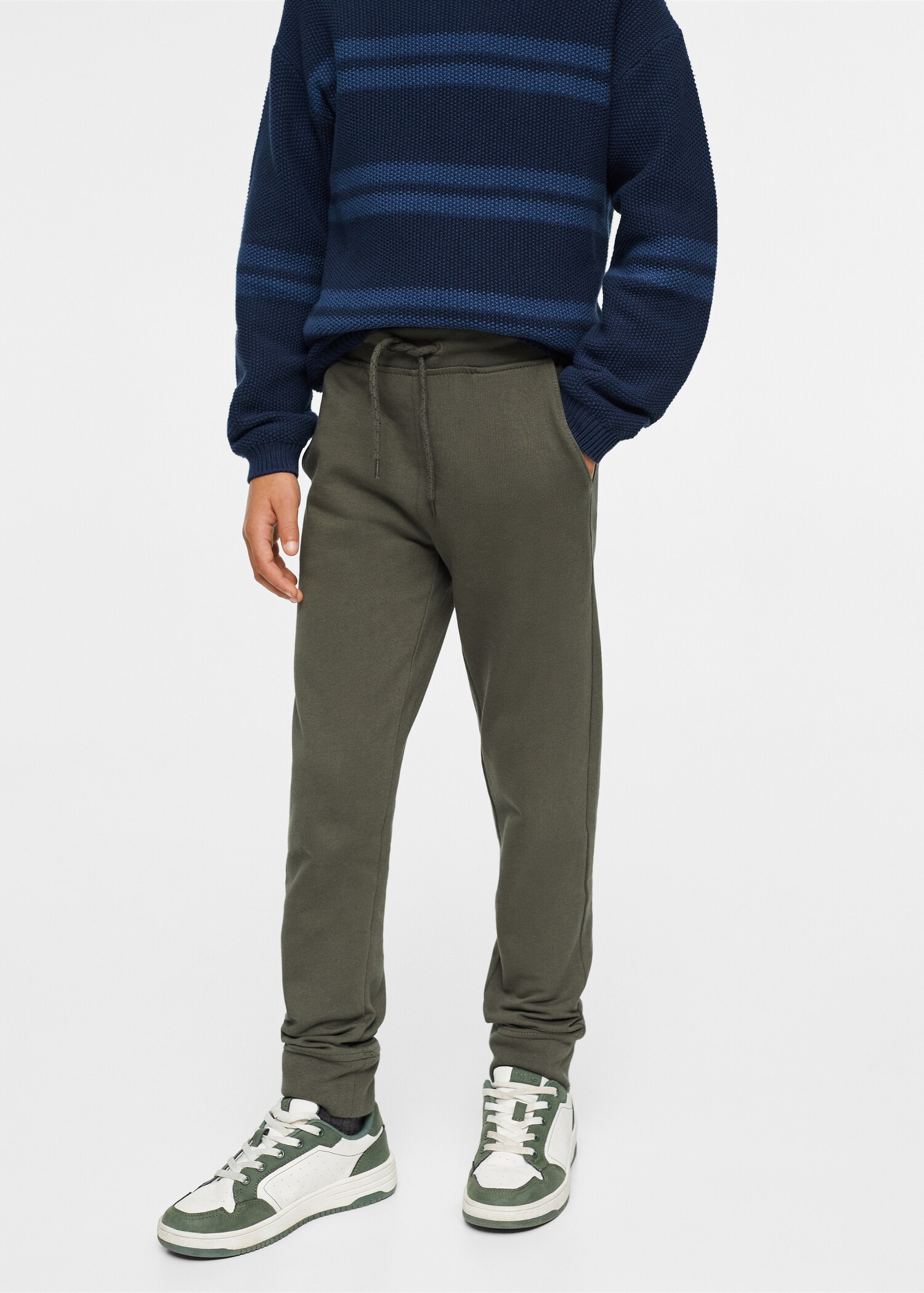Cotton jogger-style trousers - Details of the article 6