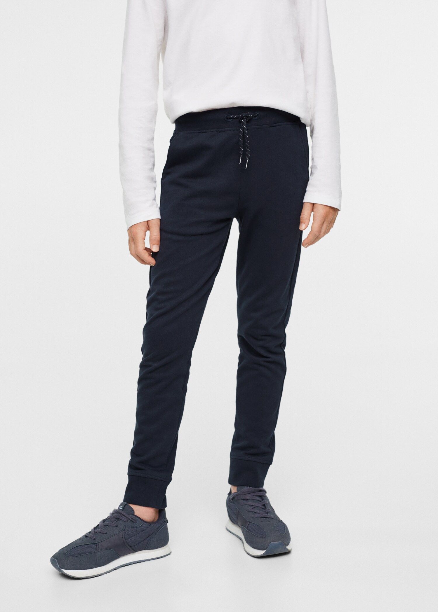 Cotton jogger-style trousers - Details of the article 1