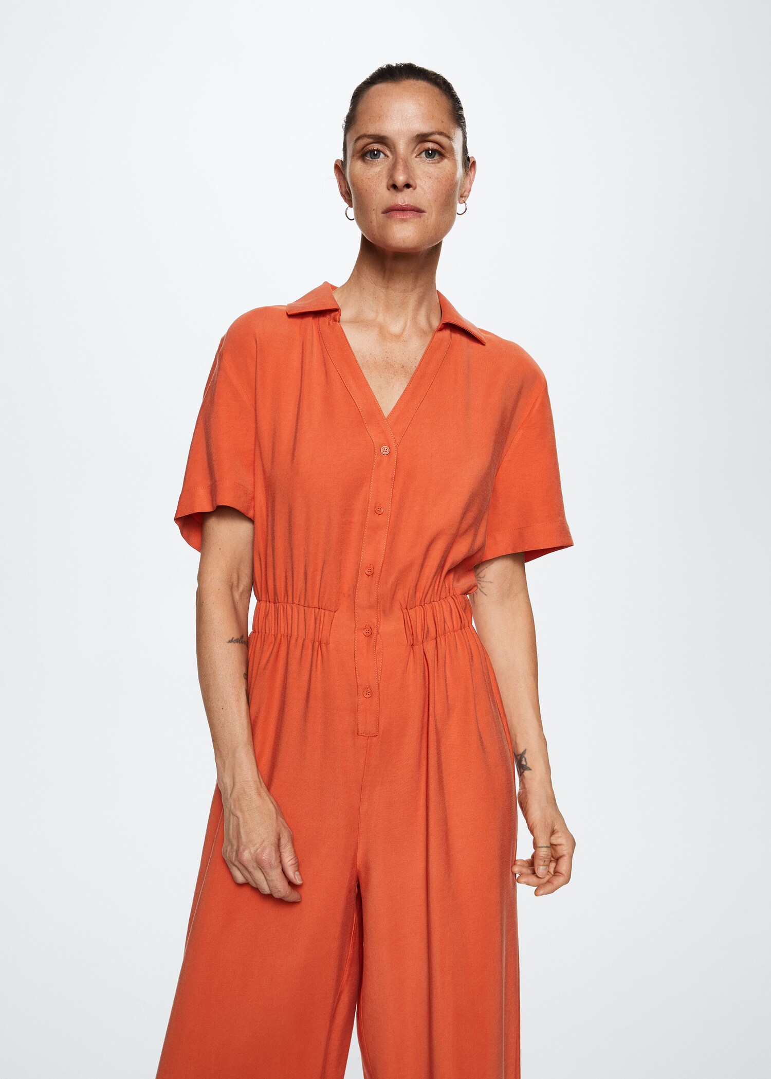 Combinaison col chemise - Plan moyen