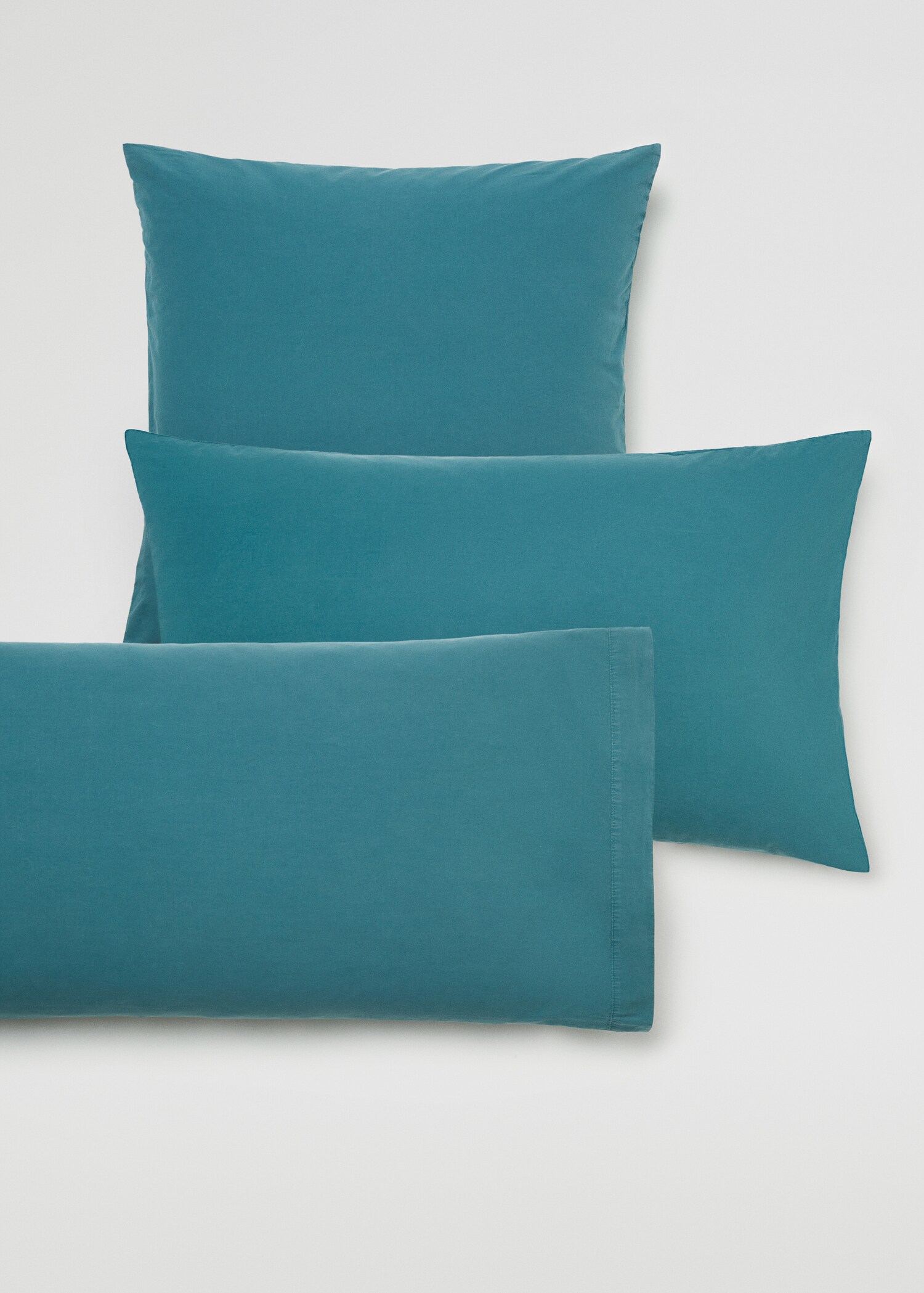 Washed cotton cushion cover 60x60cm (Pack of 2) - Details of the article 5