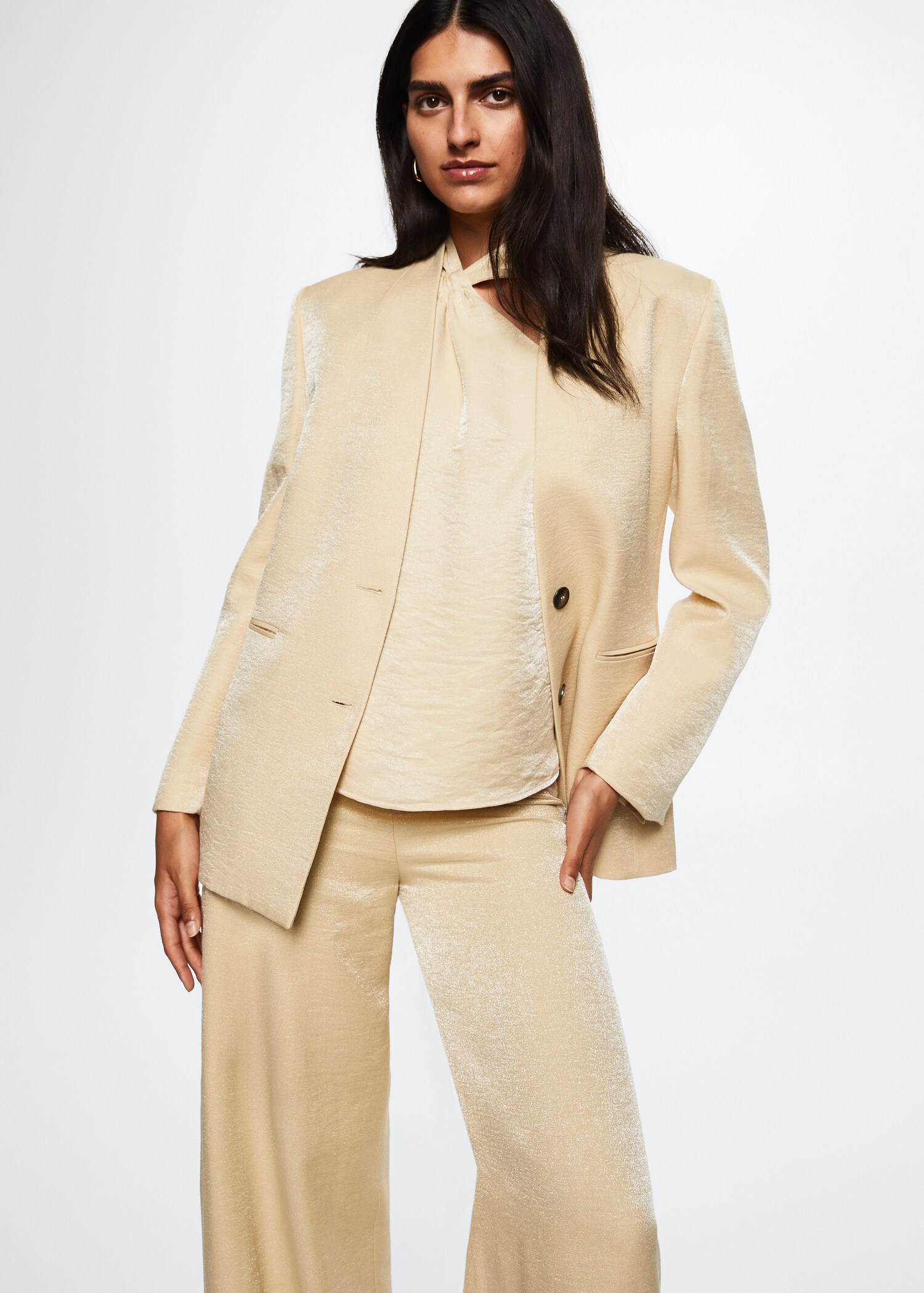 Slim-fit suit jacket - Medium plane