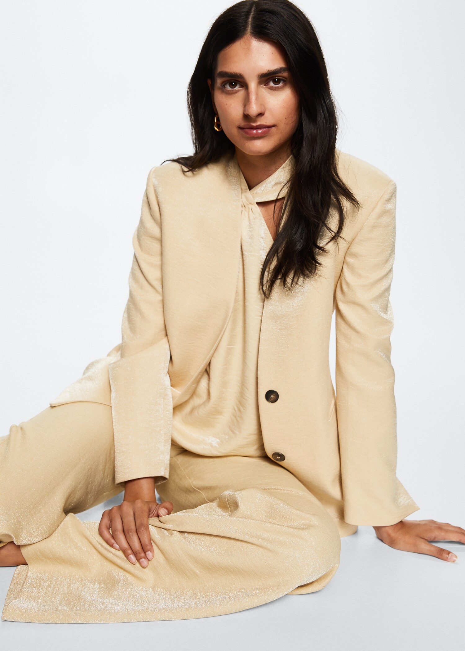 Slim-fit suit jacket - Details of the article 2