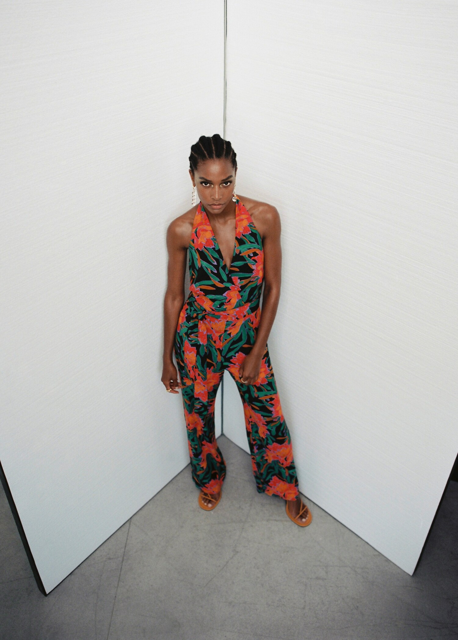 Floral print jumpsuit - Details of the article 7