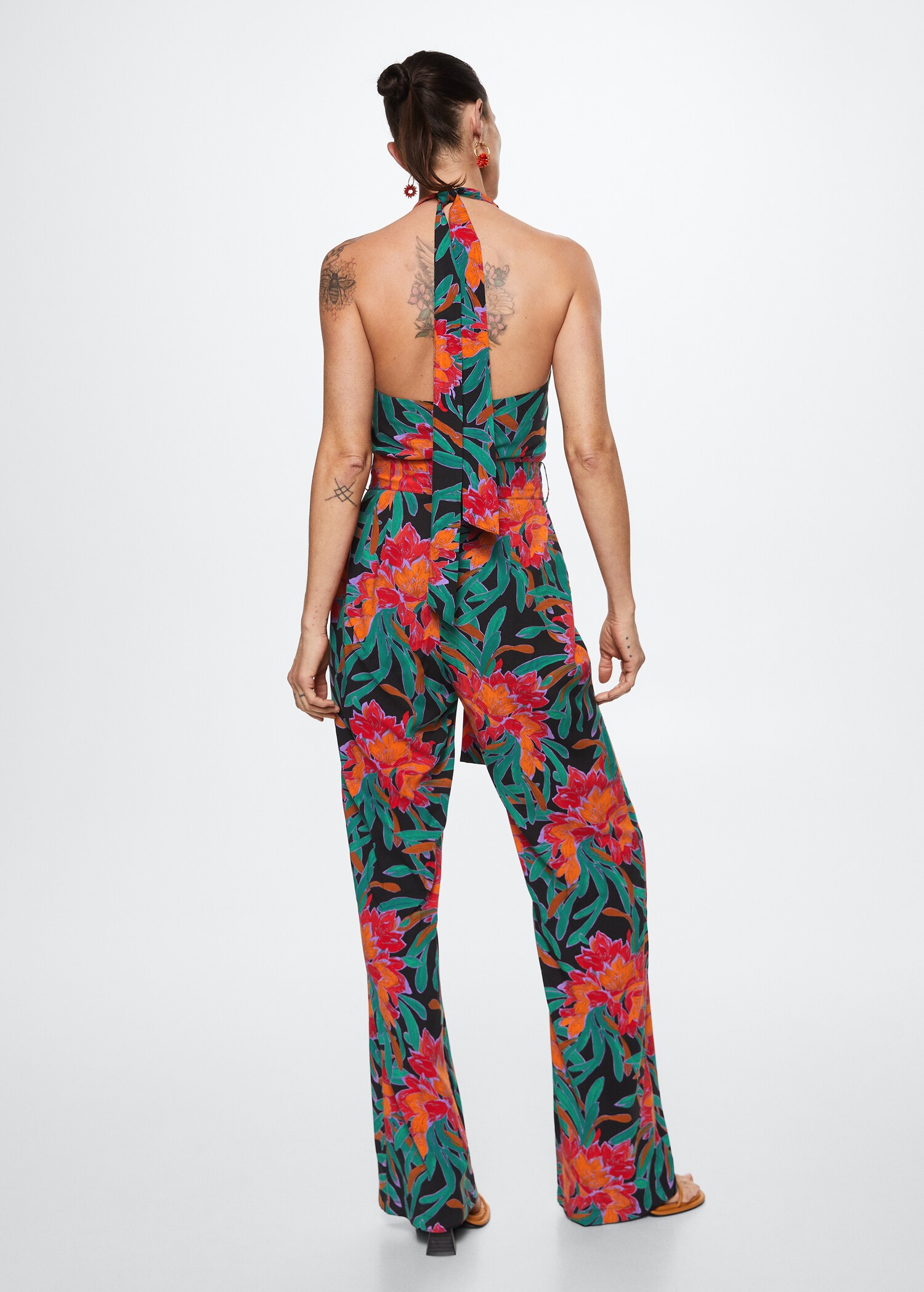Floral print jumpsuit - Reverse of the article
