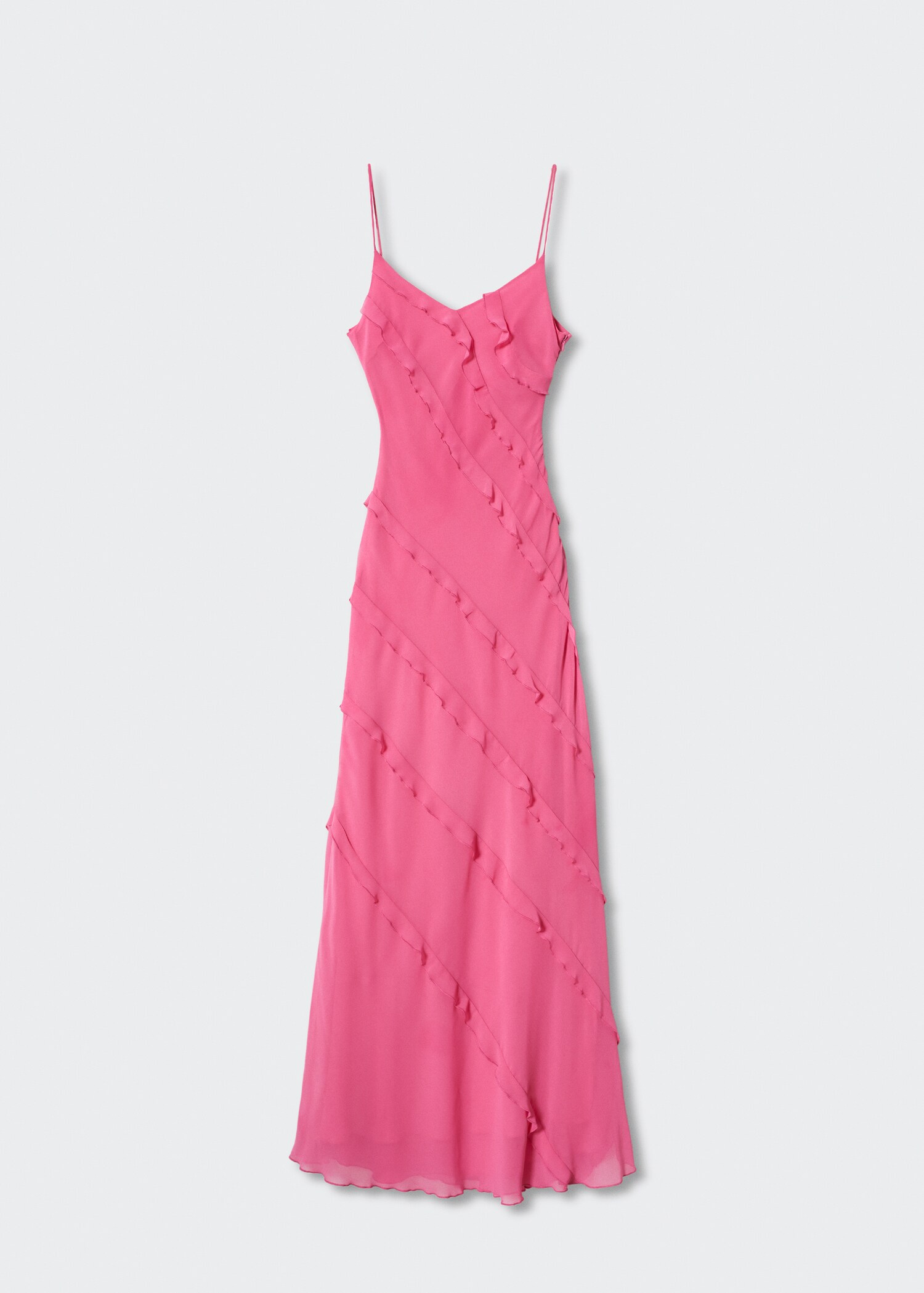Chiffon ruffle dress - Article without model
