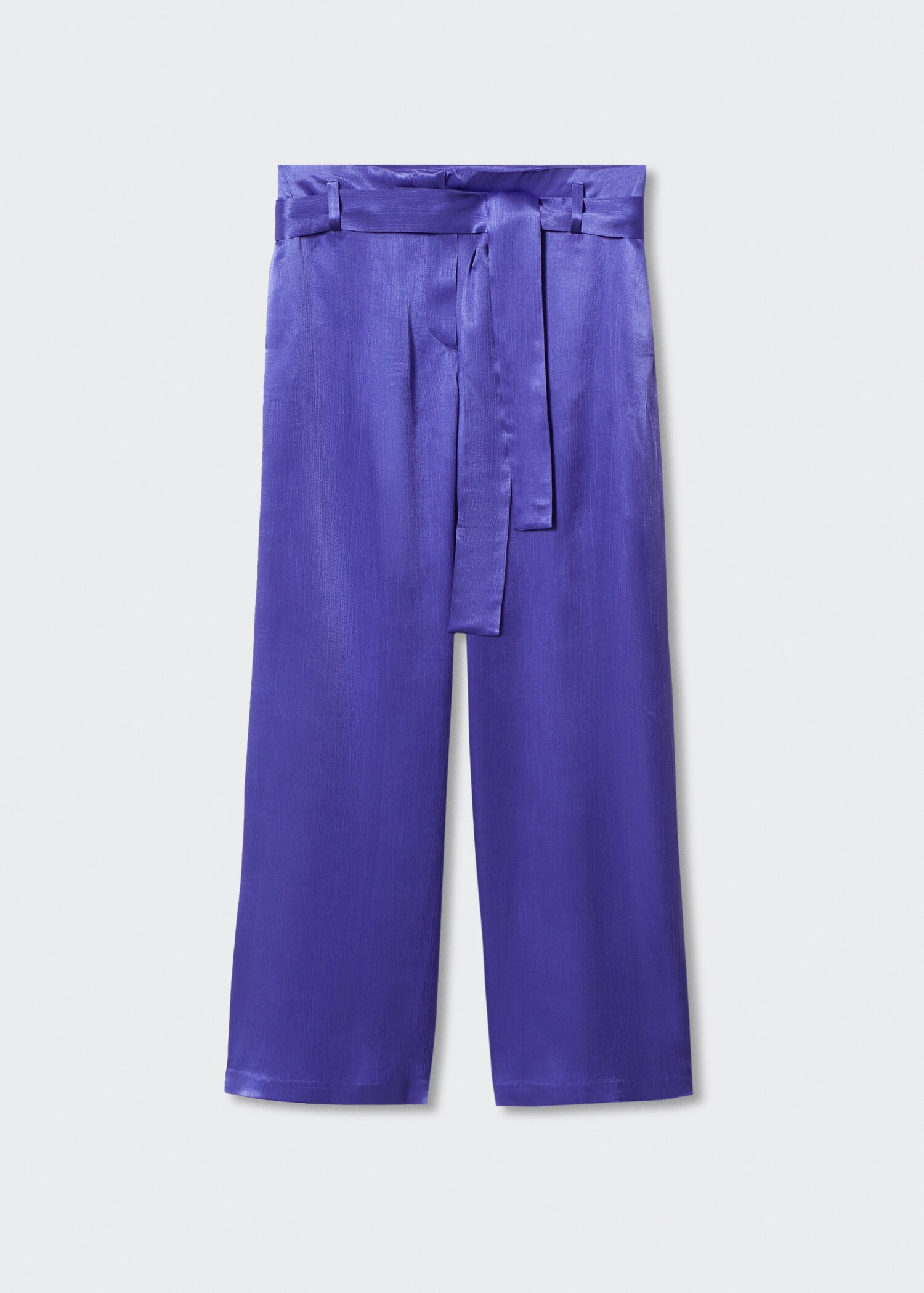 Bow satin trousers - Article without model