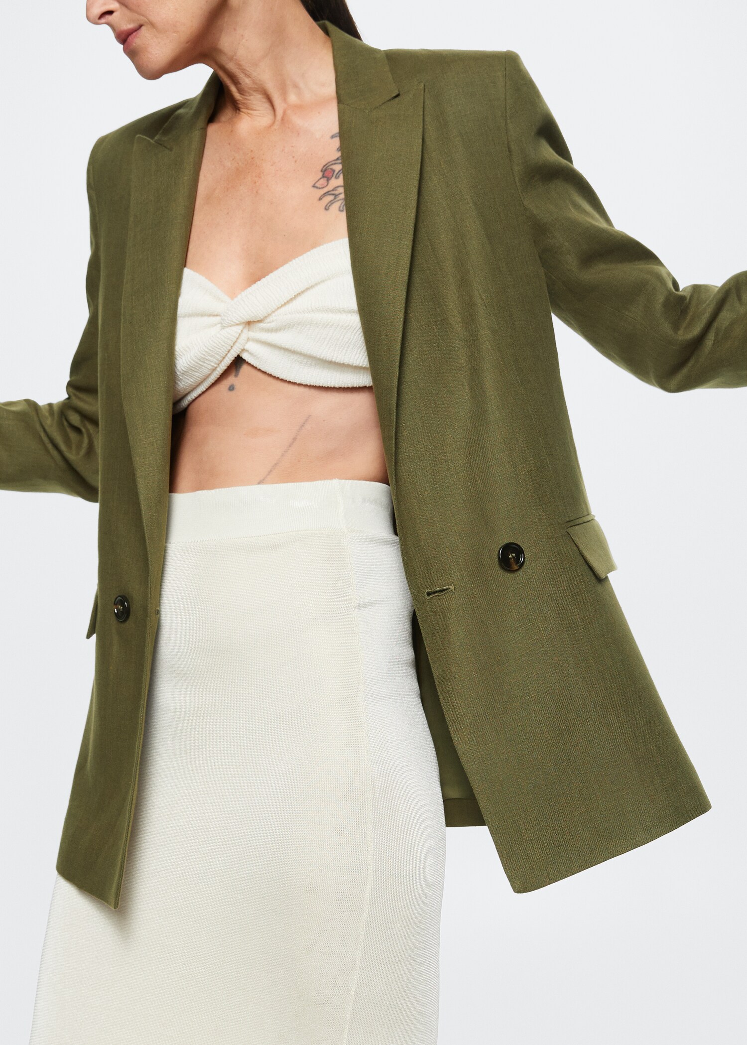 100% linen suit blazer - Details of the article 2