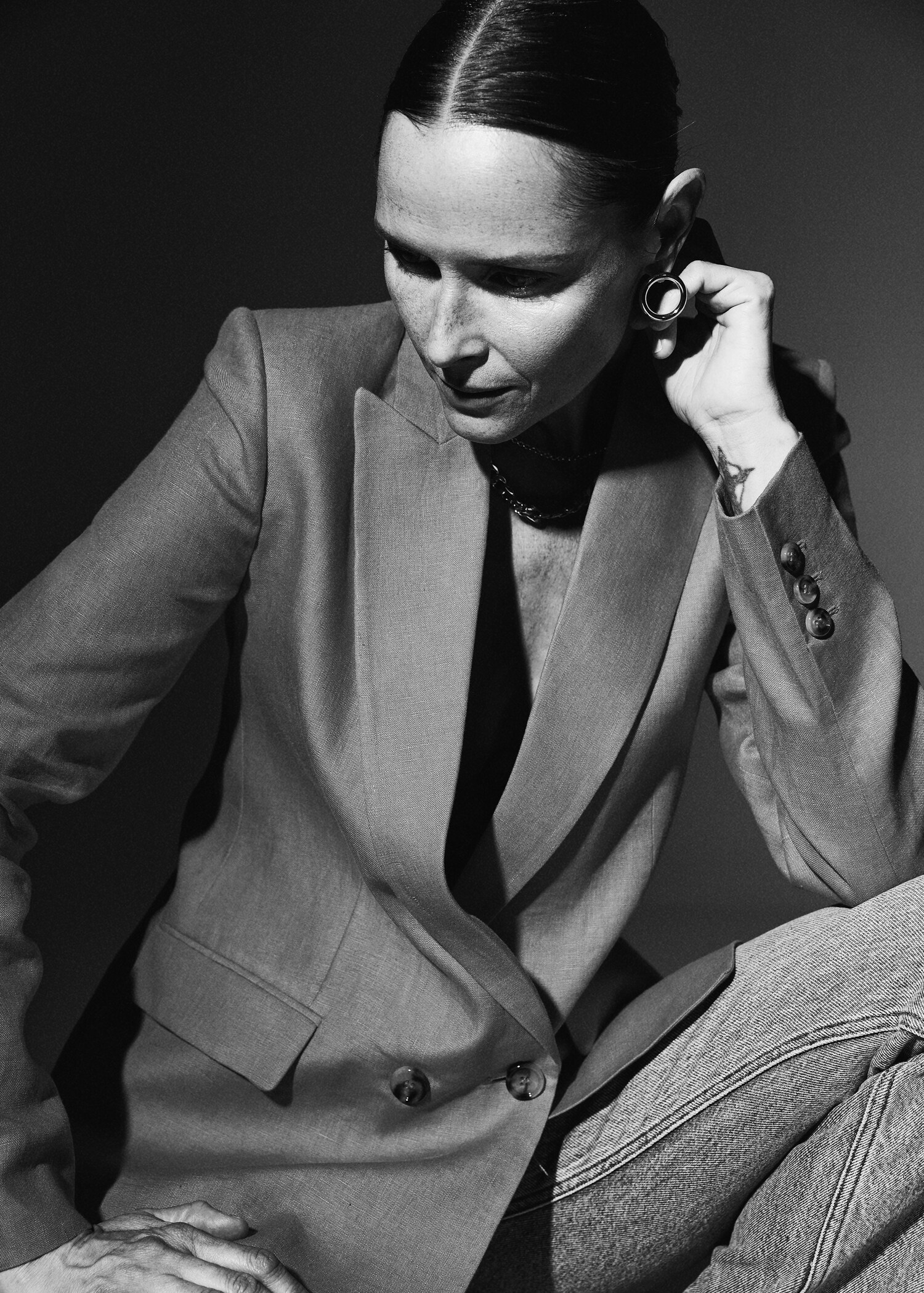 100% linen suit blazer - Details of the article 2
