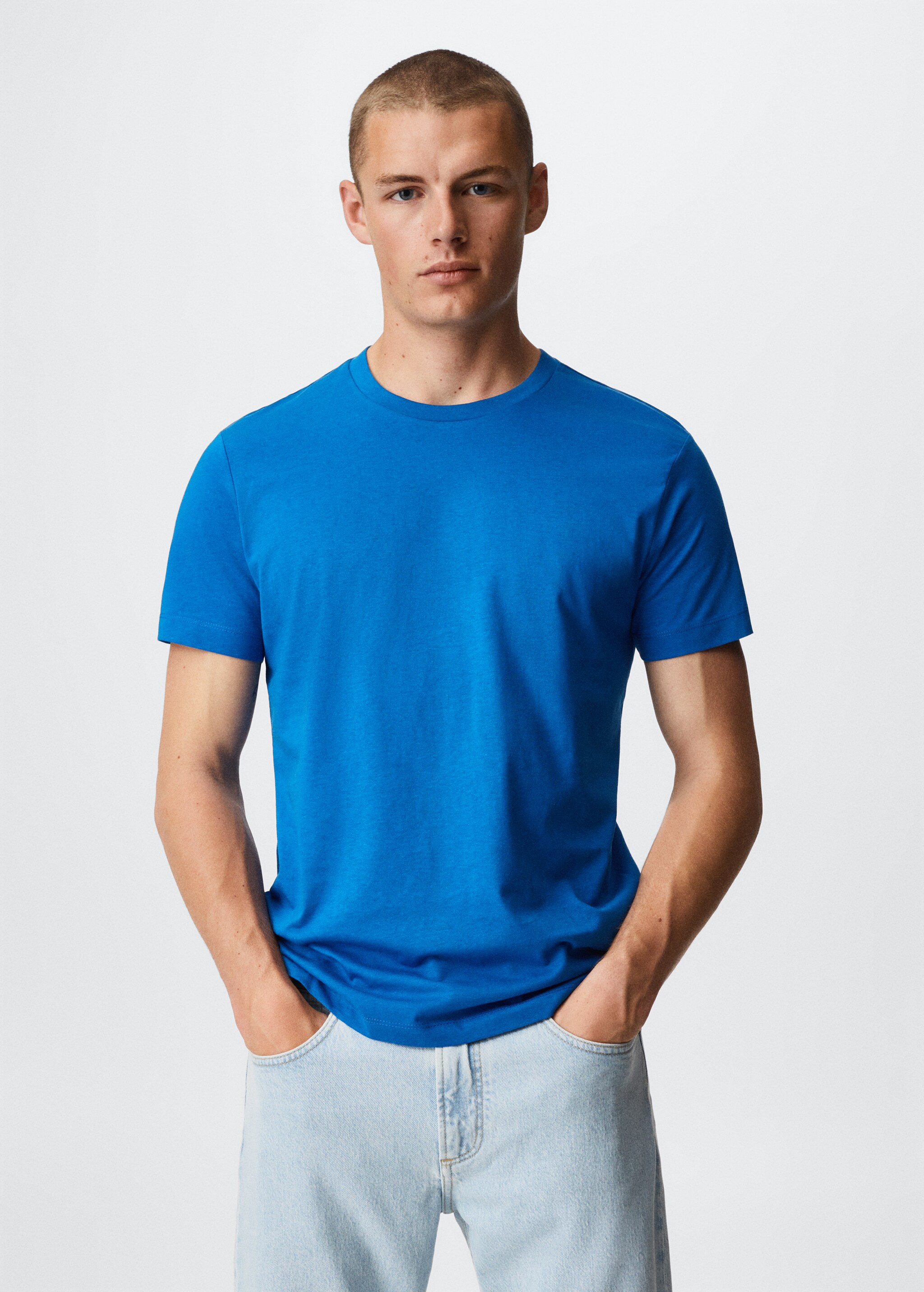 Camiseta básica algodón sostenible - Plano medio