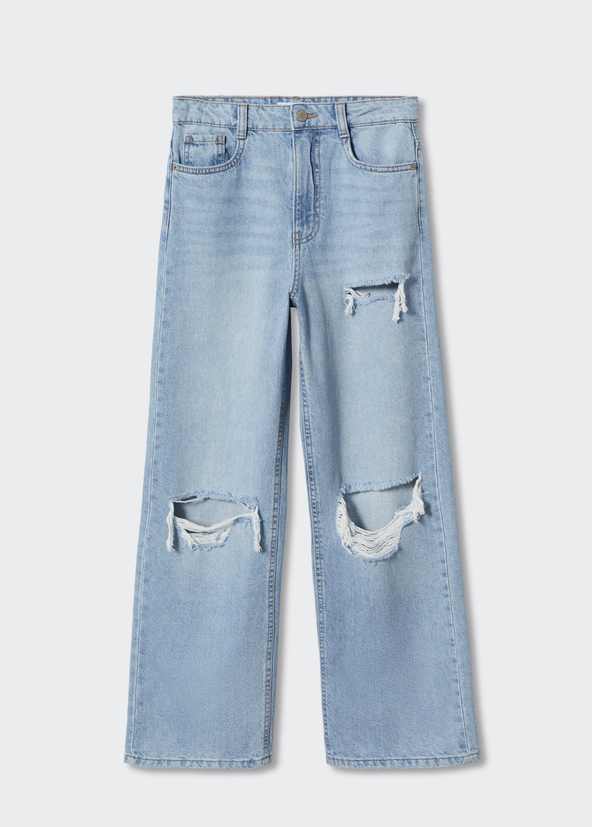 Jeans wideleg rotos decorativos - Artículo sin modelo