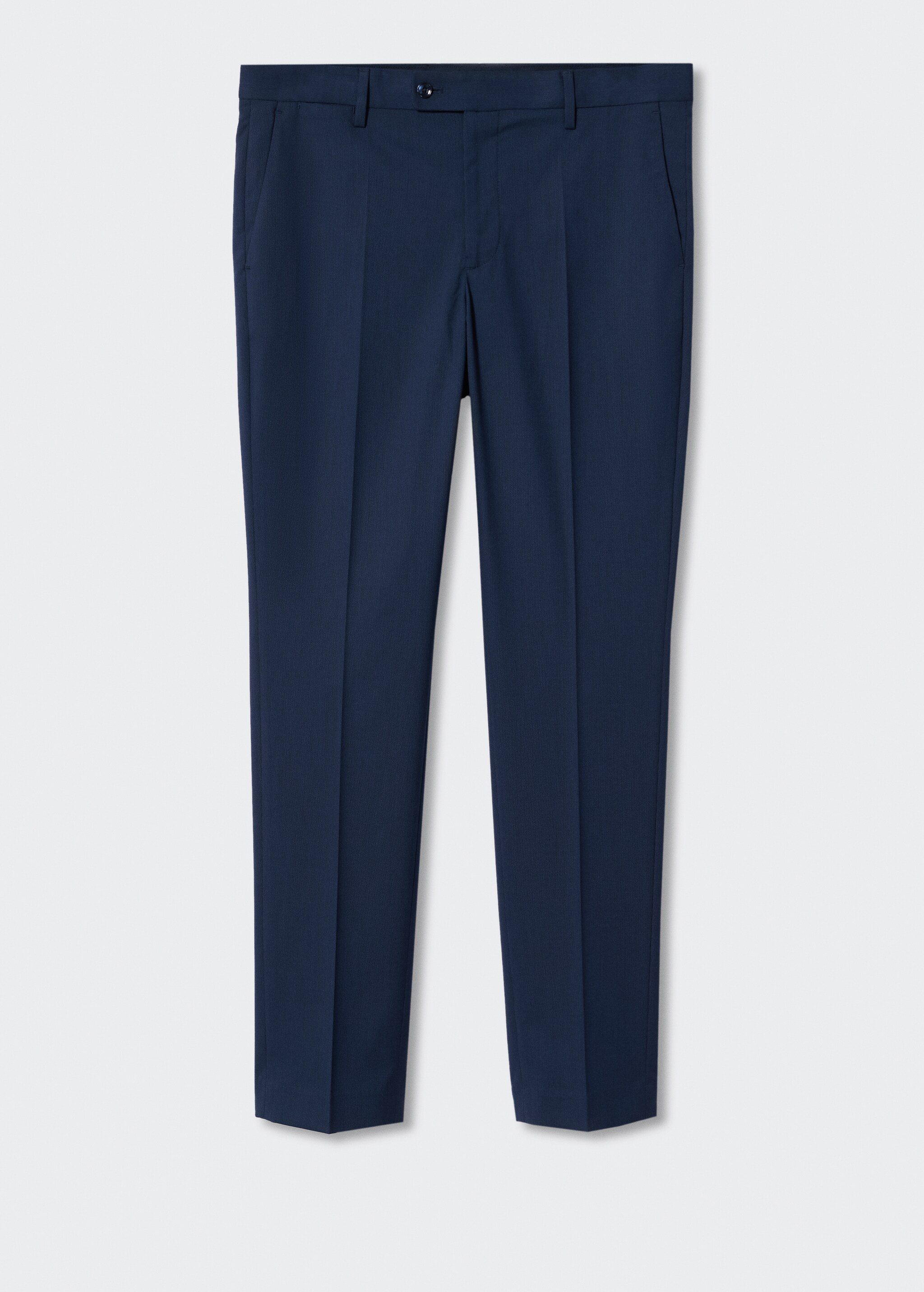 Slim fit microstructure suit trousers - Article without model