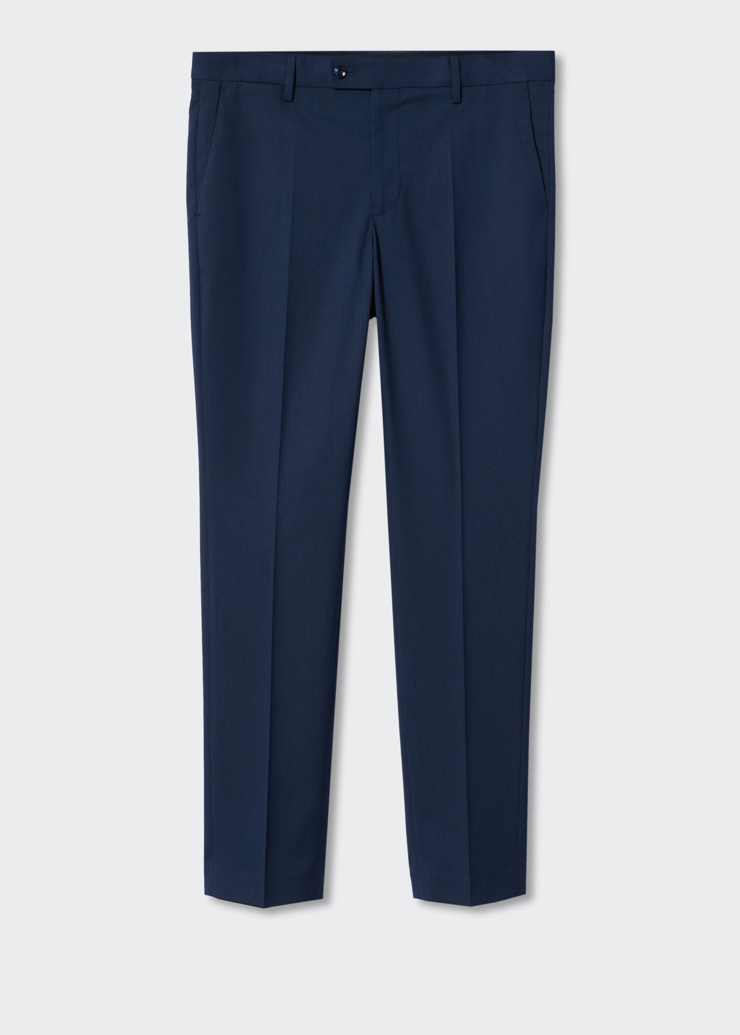Teksturowane garniturowe spodnie slim fit - Artykuł bez modela/modelki