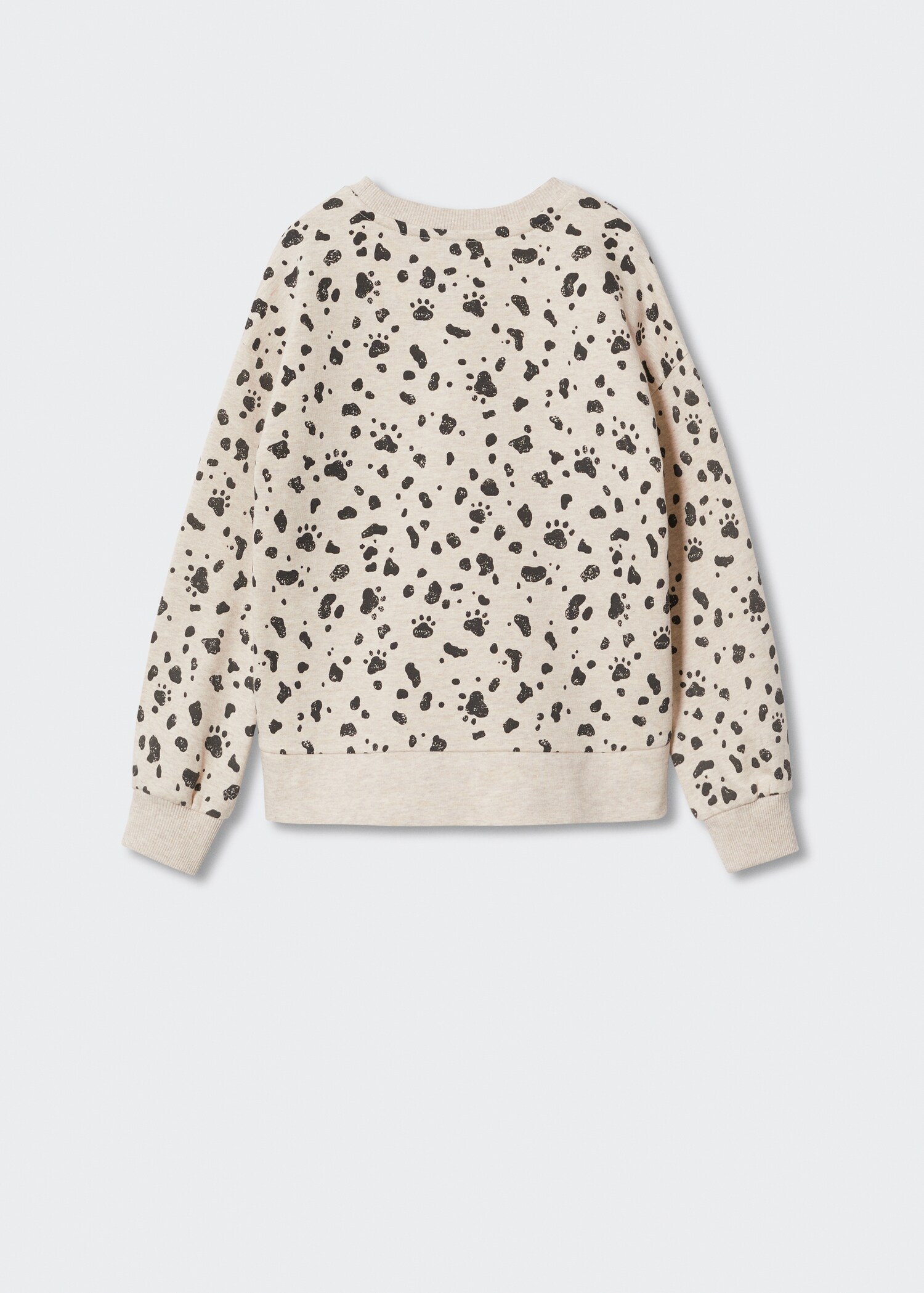 Printed cotton sweatshirt - Reverse of the article