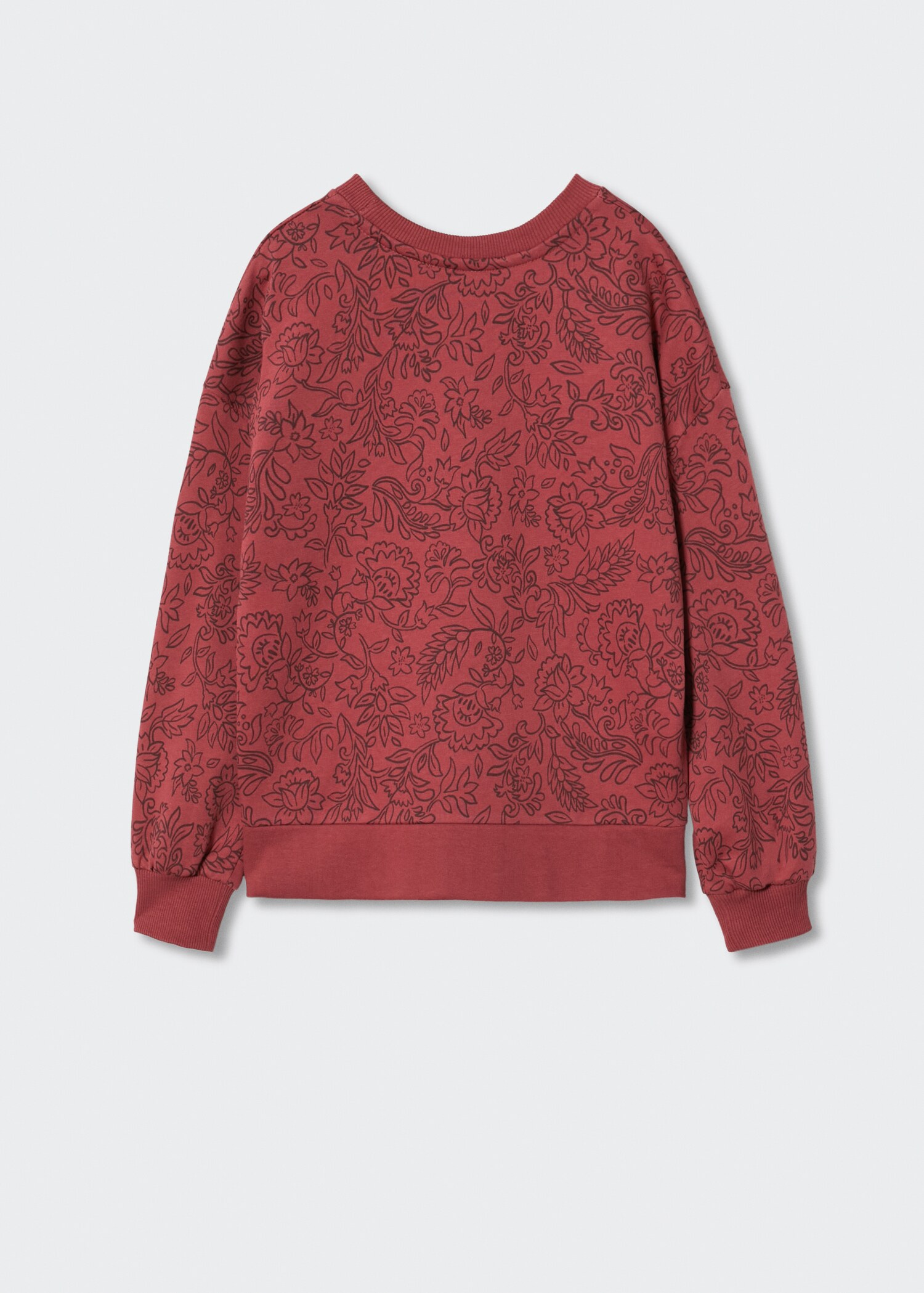 Printed cotton sweatshirt - Reverse of the article