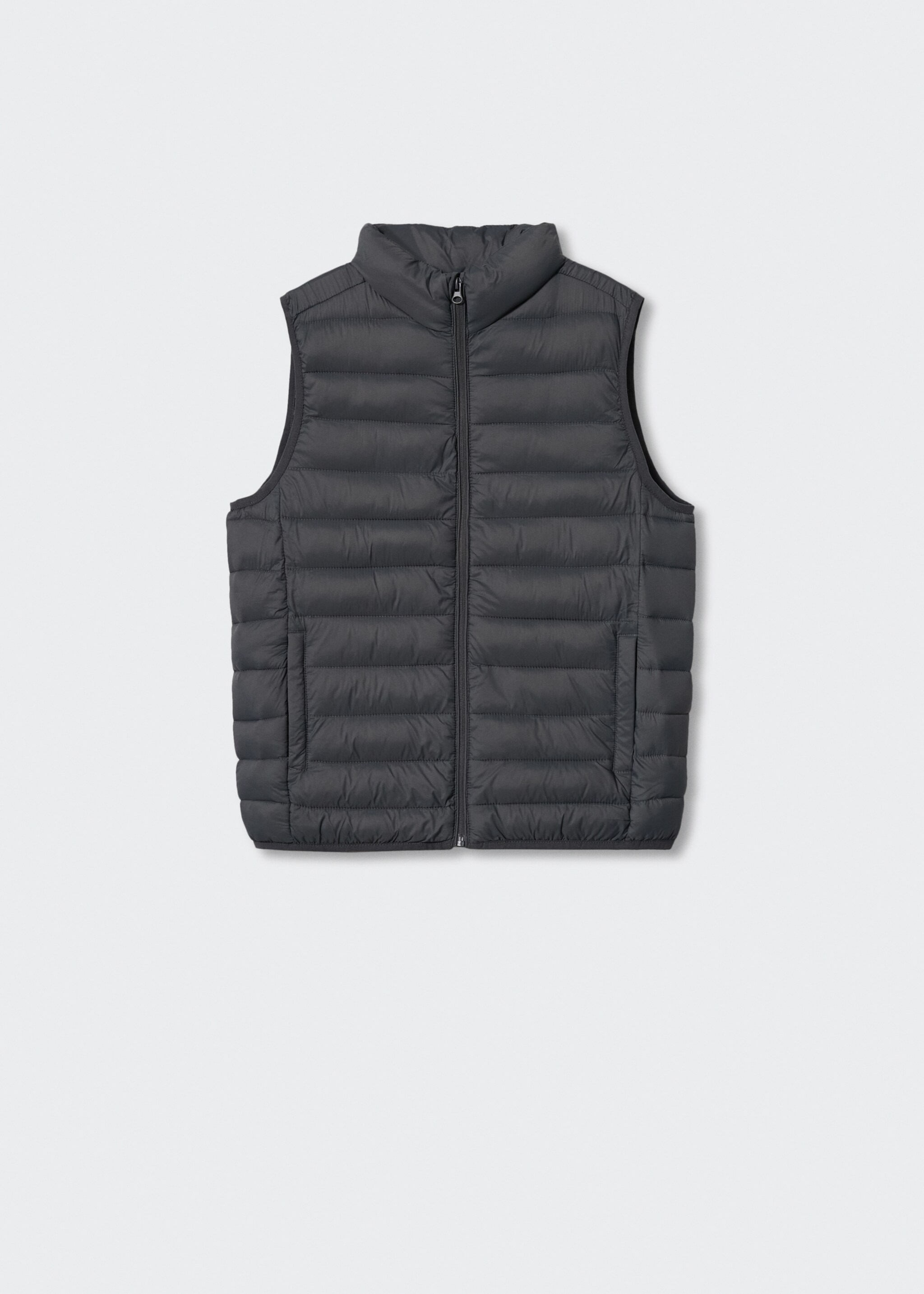 Quilted gilet - Article without model, Grey. Ref: 37052506-00.