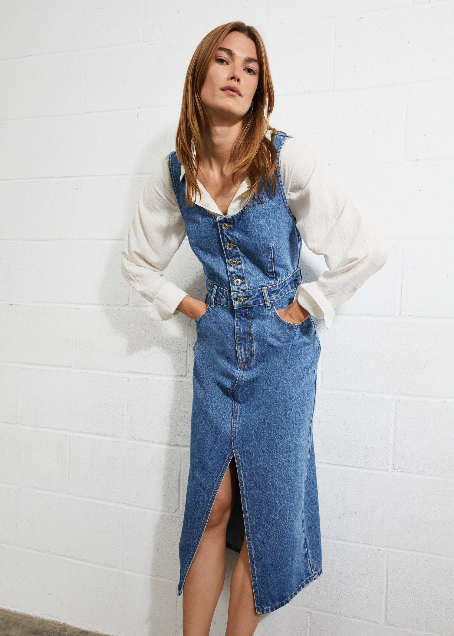 Button denim dress - Details of the article 2