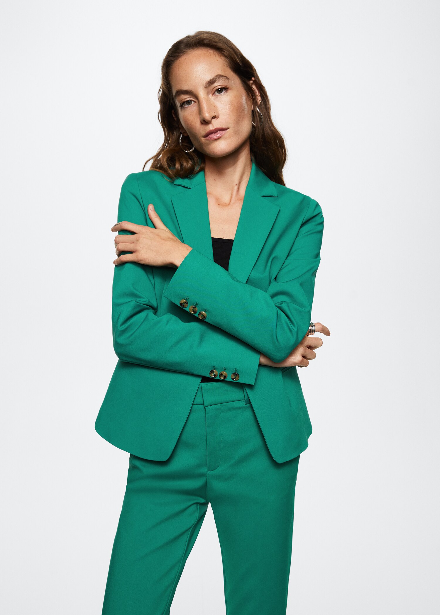 Structured suit blazer - Medium plane