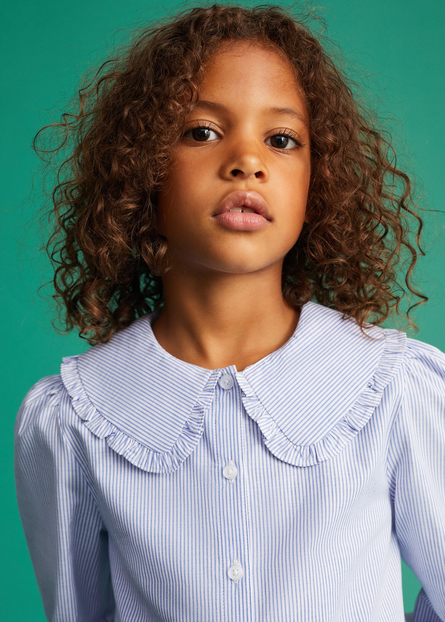 Double baby-collar shirt - Medium plane
