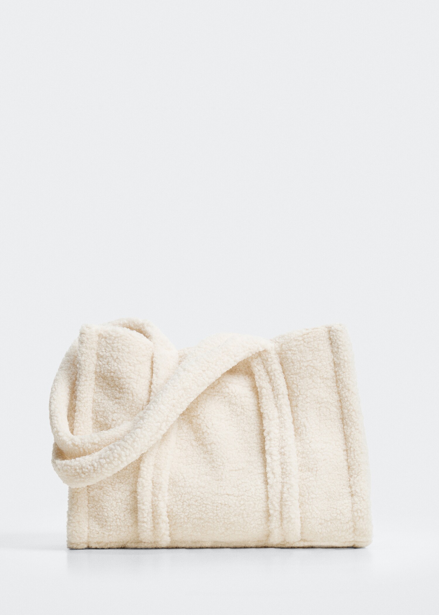 Shopper faux-shearling bag - Article without model