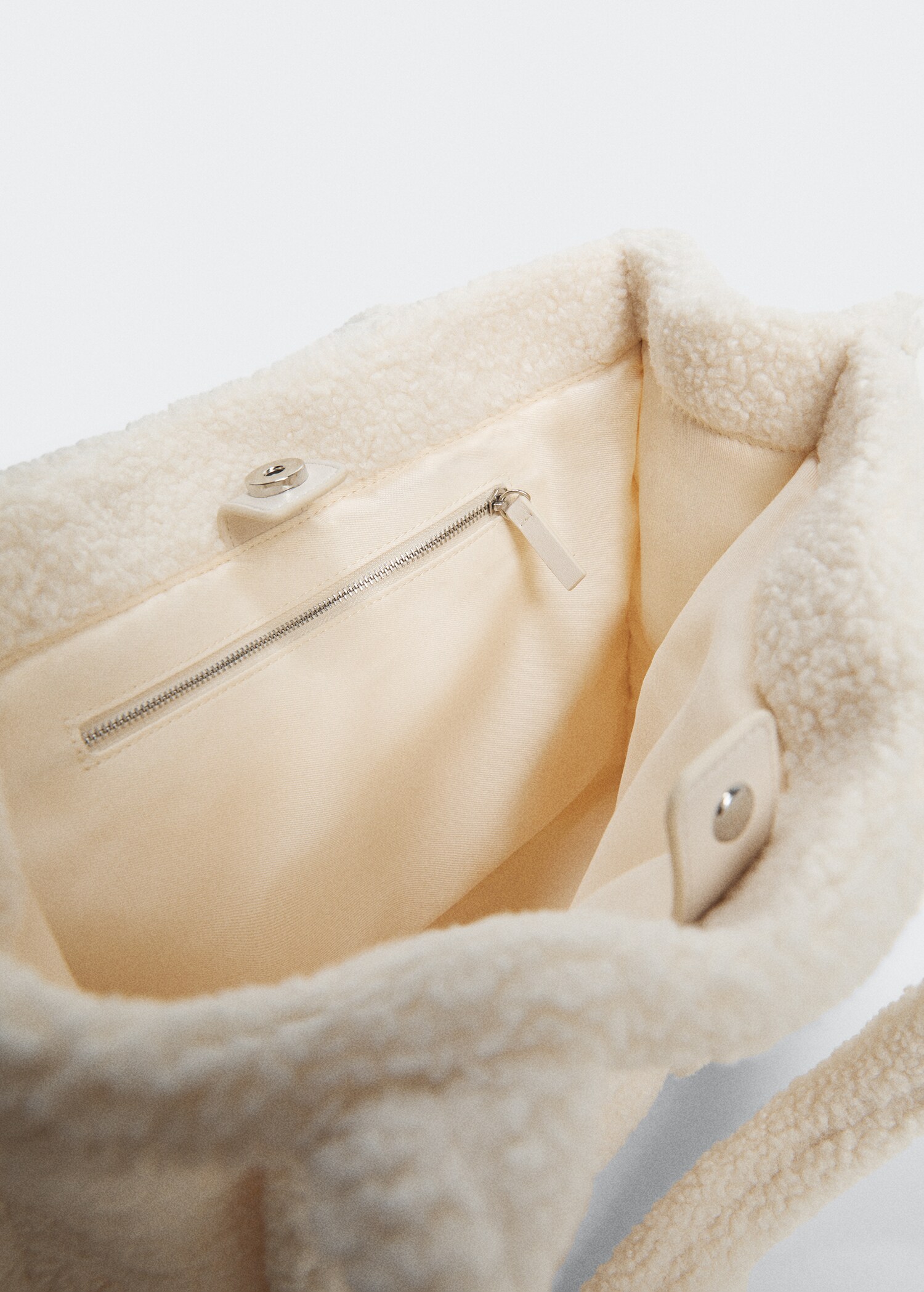 Shopper faux-shearling bag - Details of the article 2