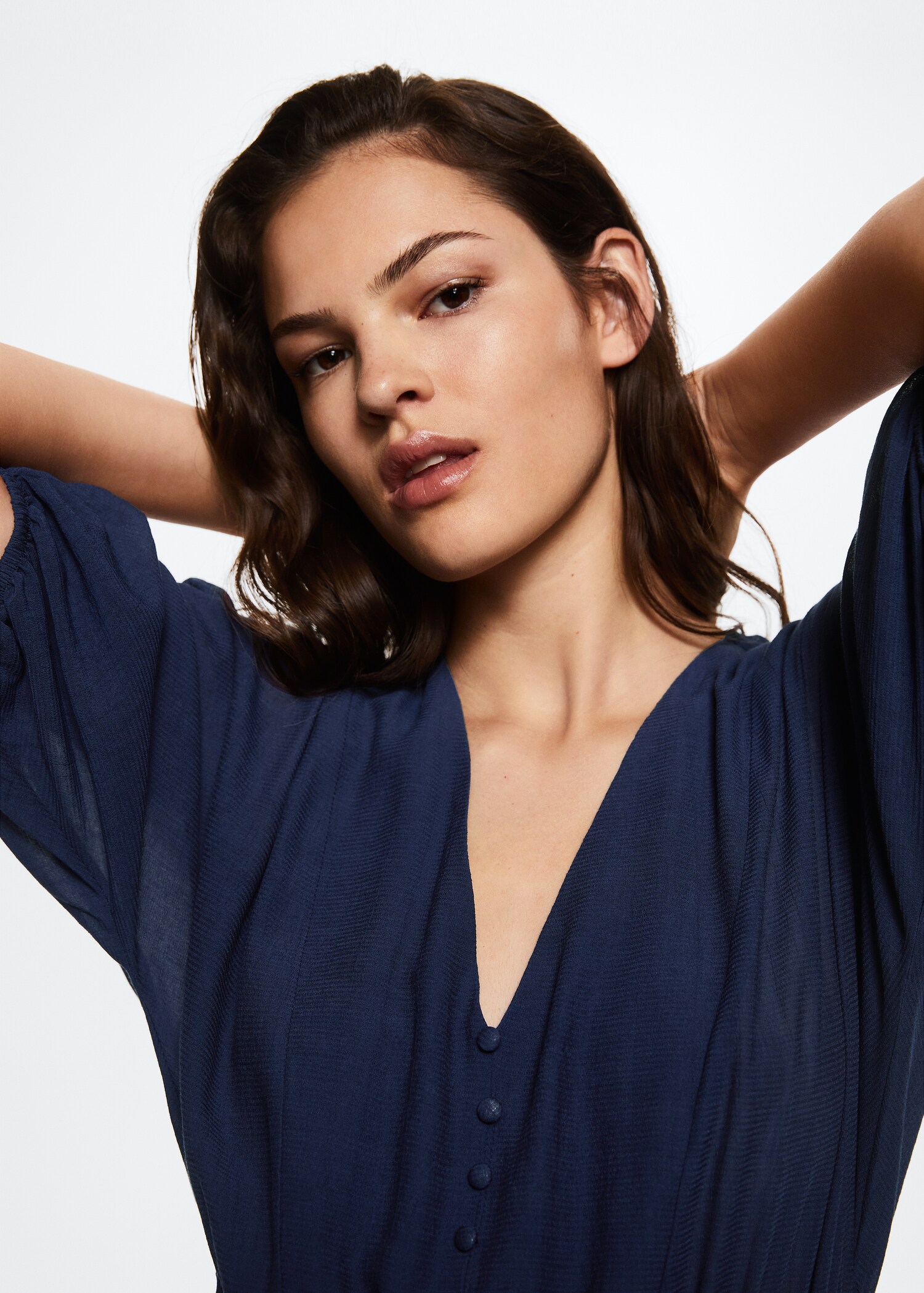 Short belted dress - Details of the article 1