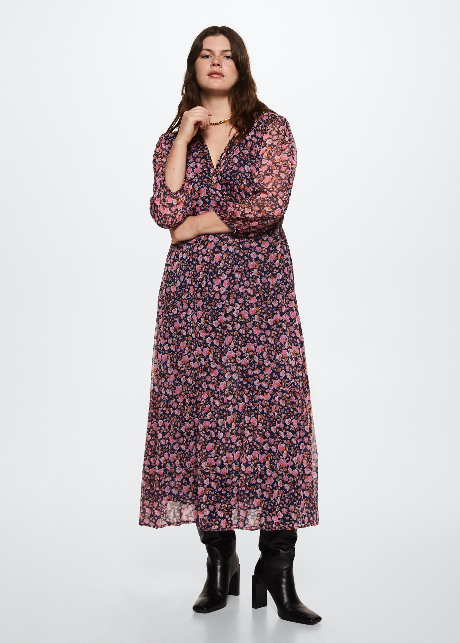 Floral print dress - Details of the article 4
