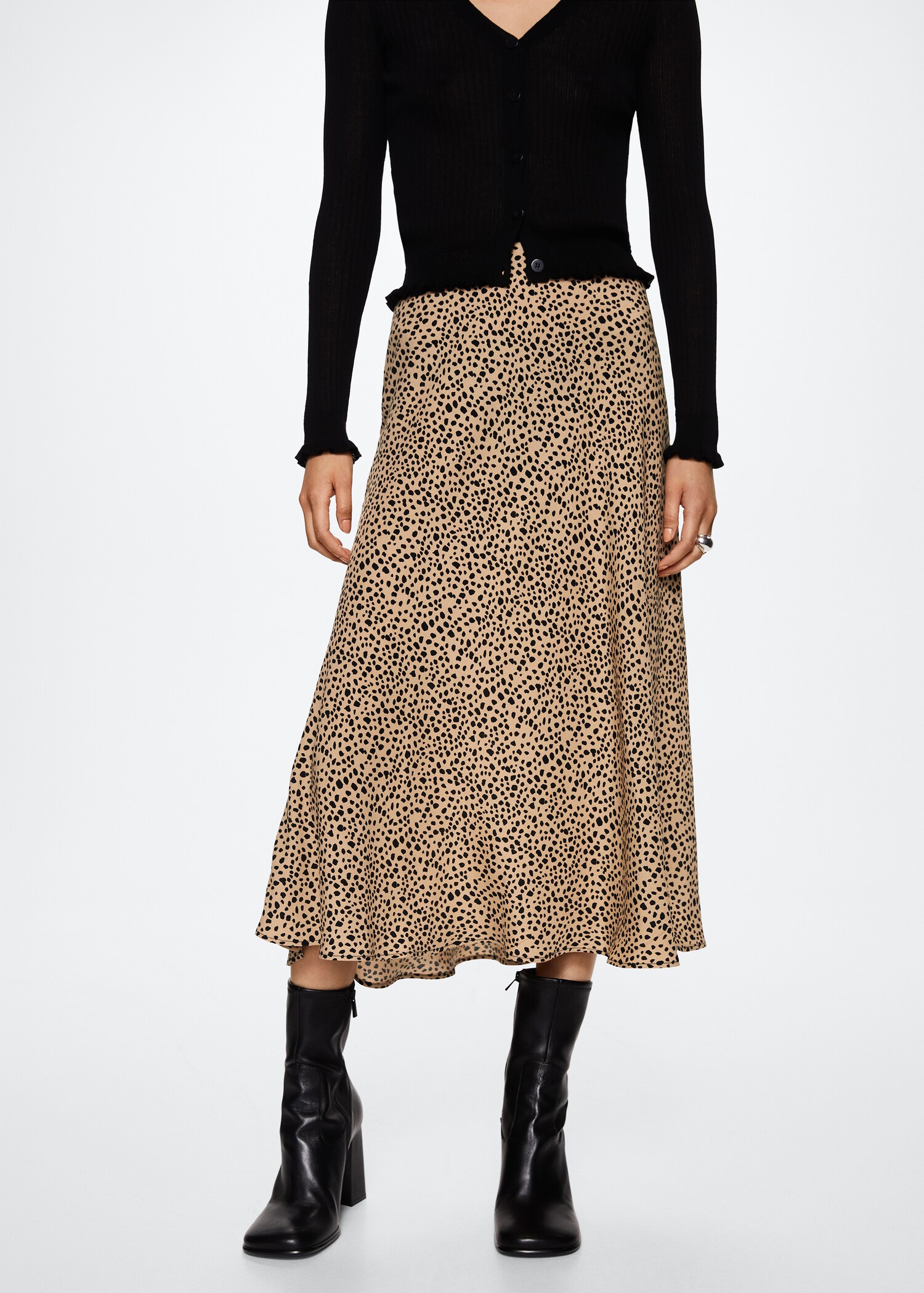 Printed midi skirt - Medium plane