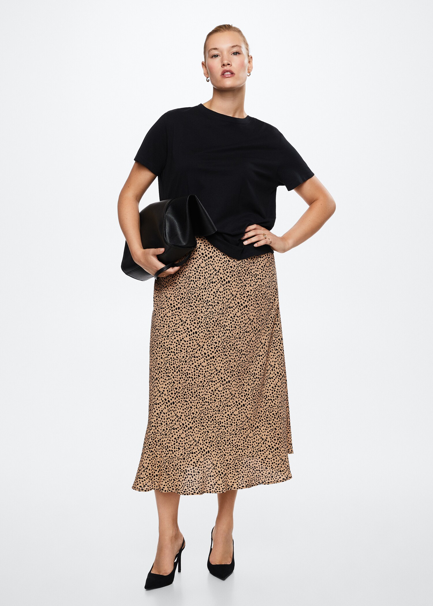 Printed midi skirt - Details of the article 3