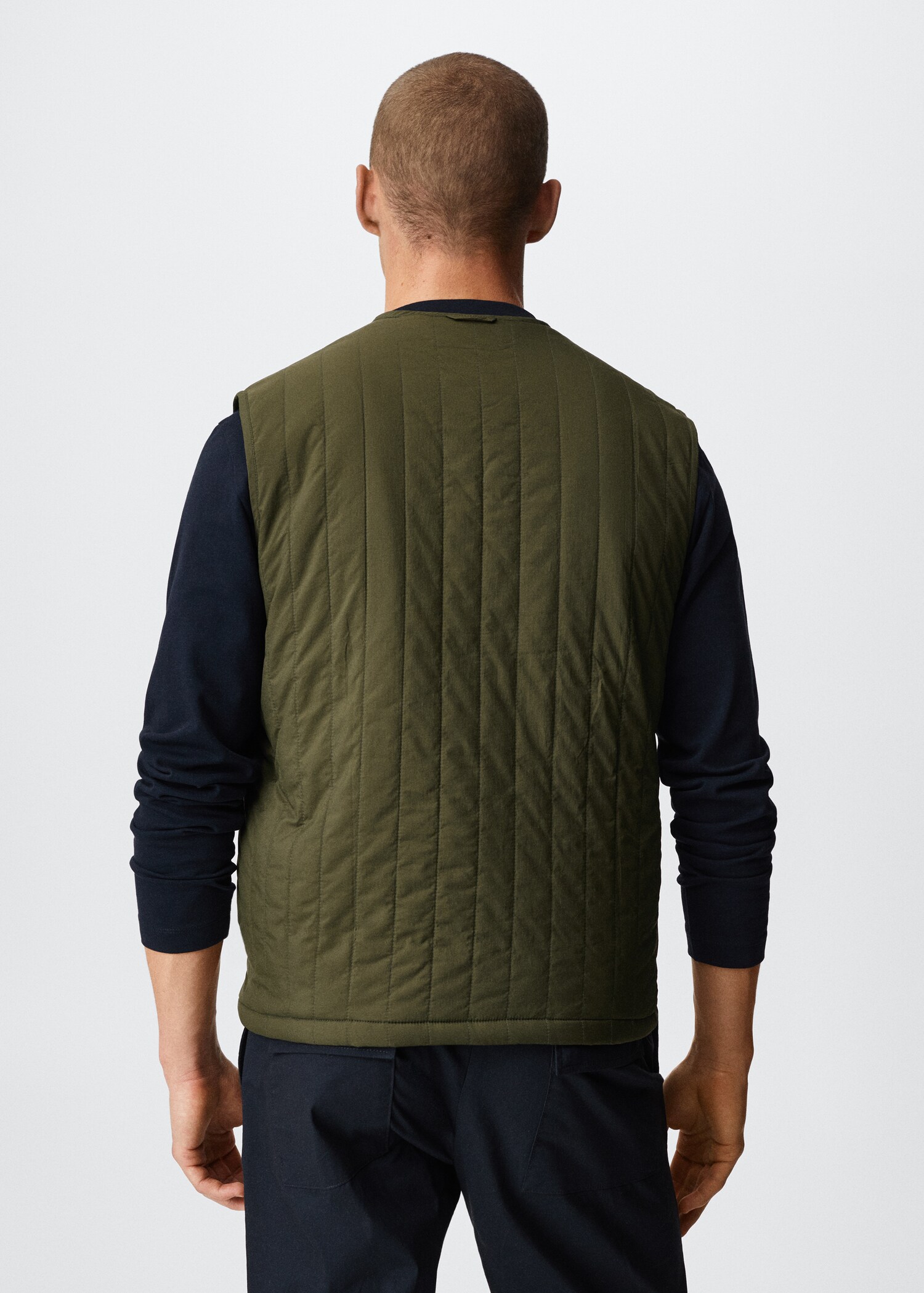 Thermoregulating waterproof gilet - Reverse of the article