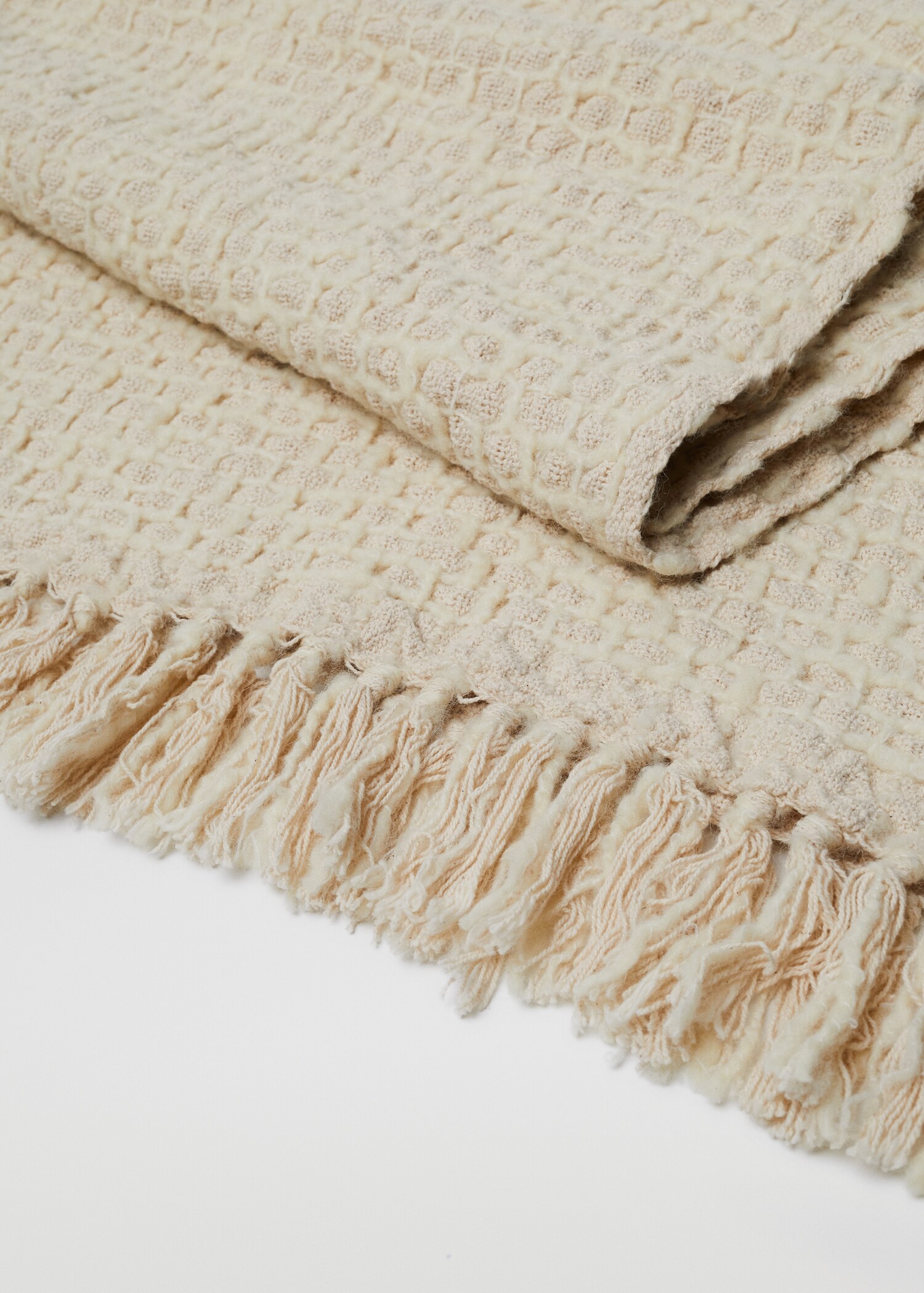 Blanket of wool mix fabric 180x130cm  - Medium plane