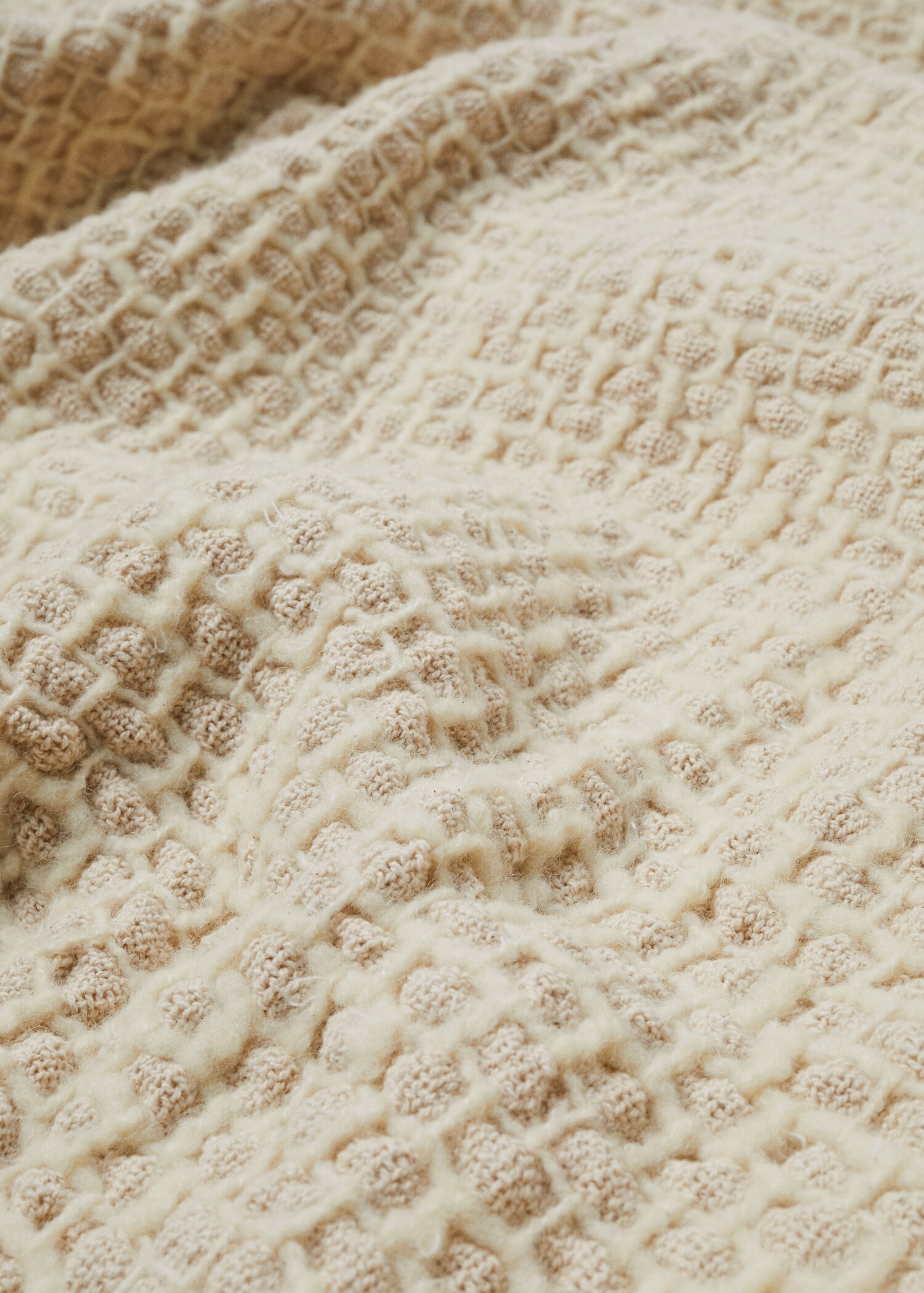 Blanket of wool mix fabric 180x130cm  - Details of the article 2