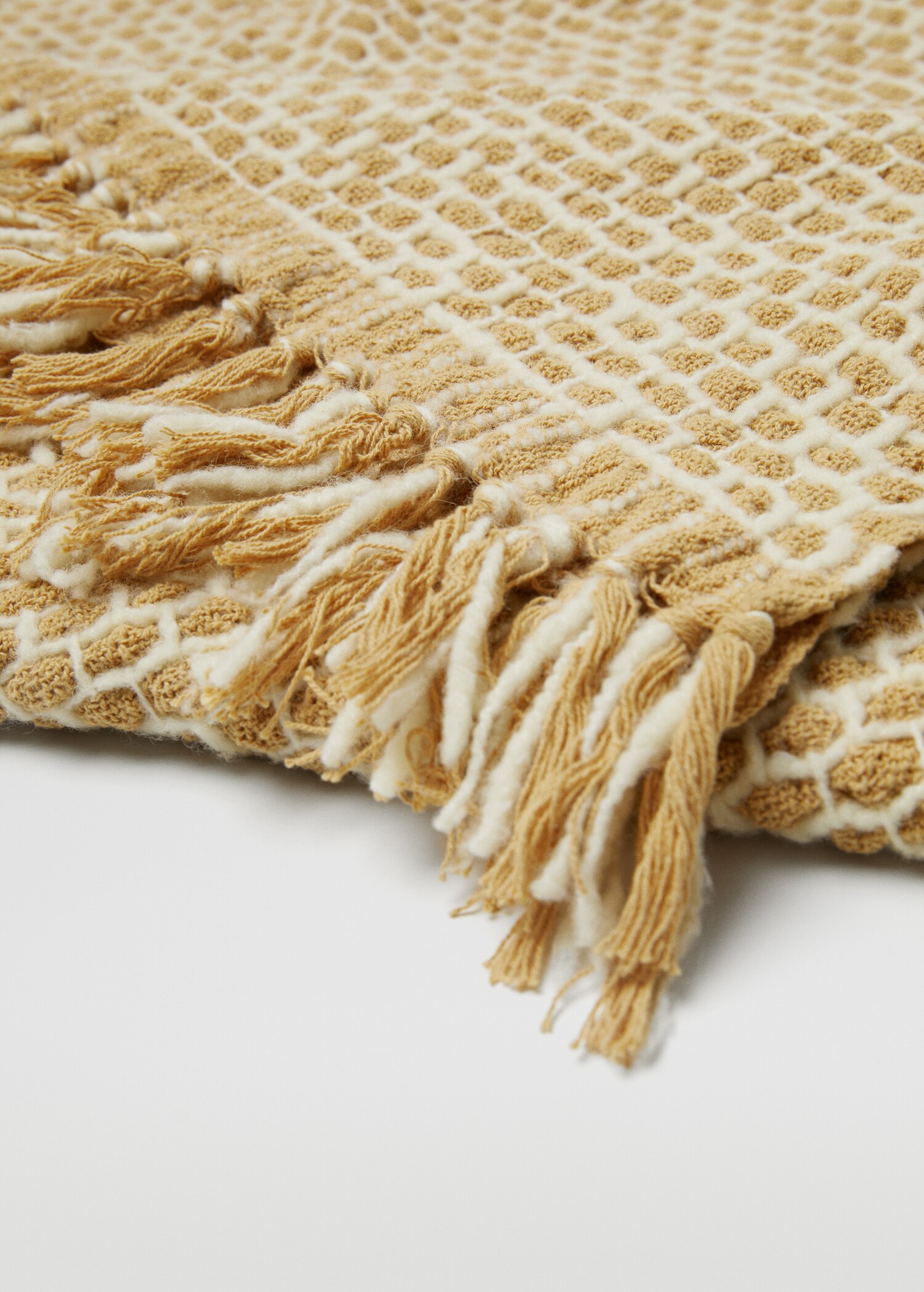 Blanket of wool mix fabric 180x130cm  - Details of the article 3