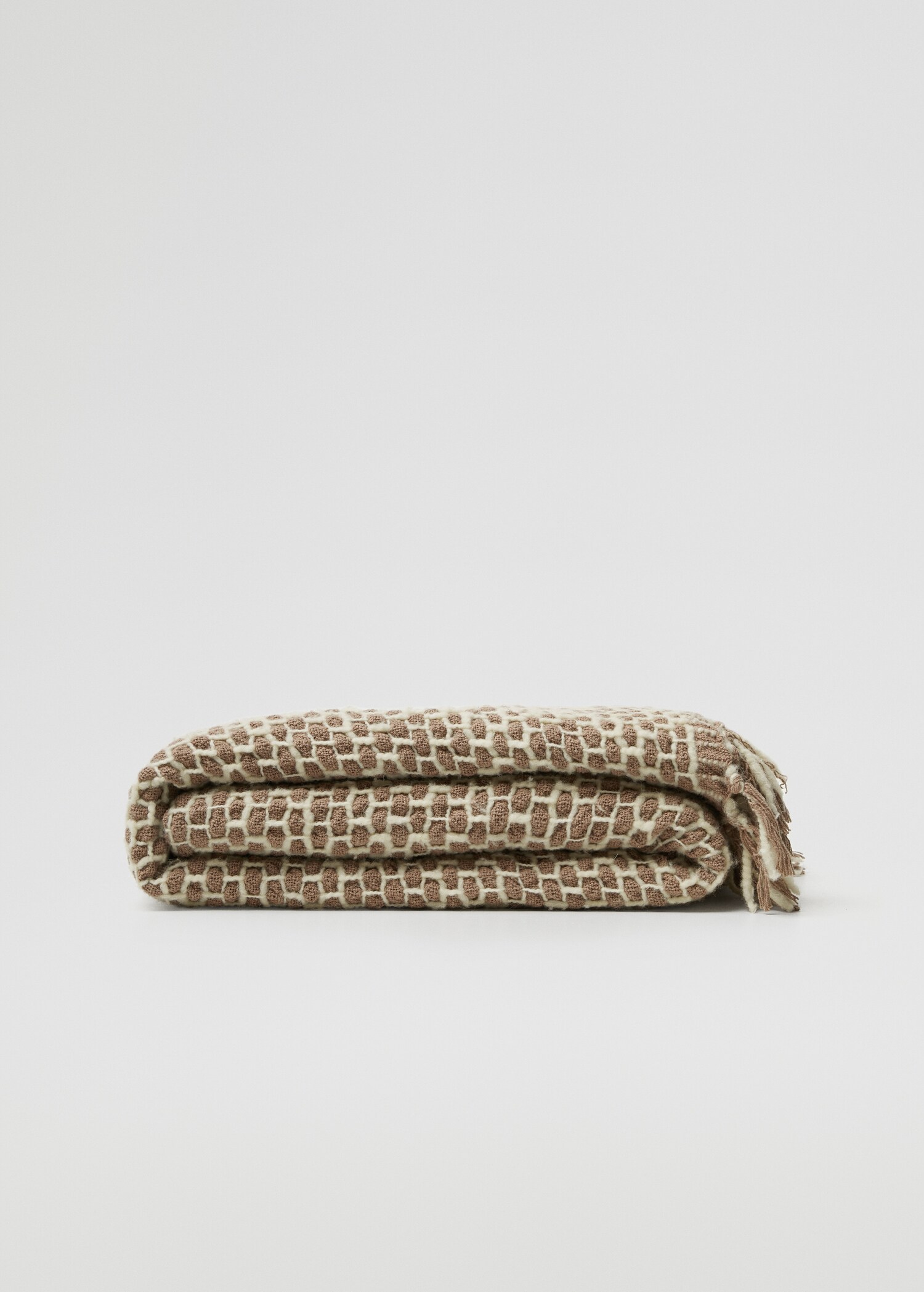 Blanket of wool mix fabric 180x130cm  - Article without model