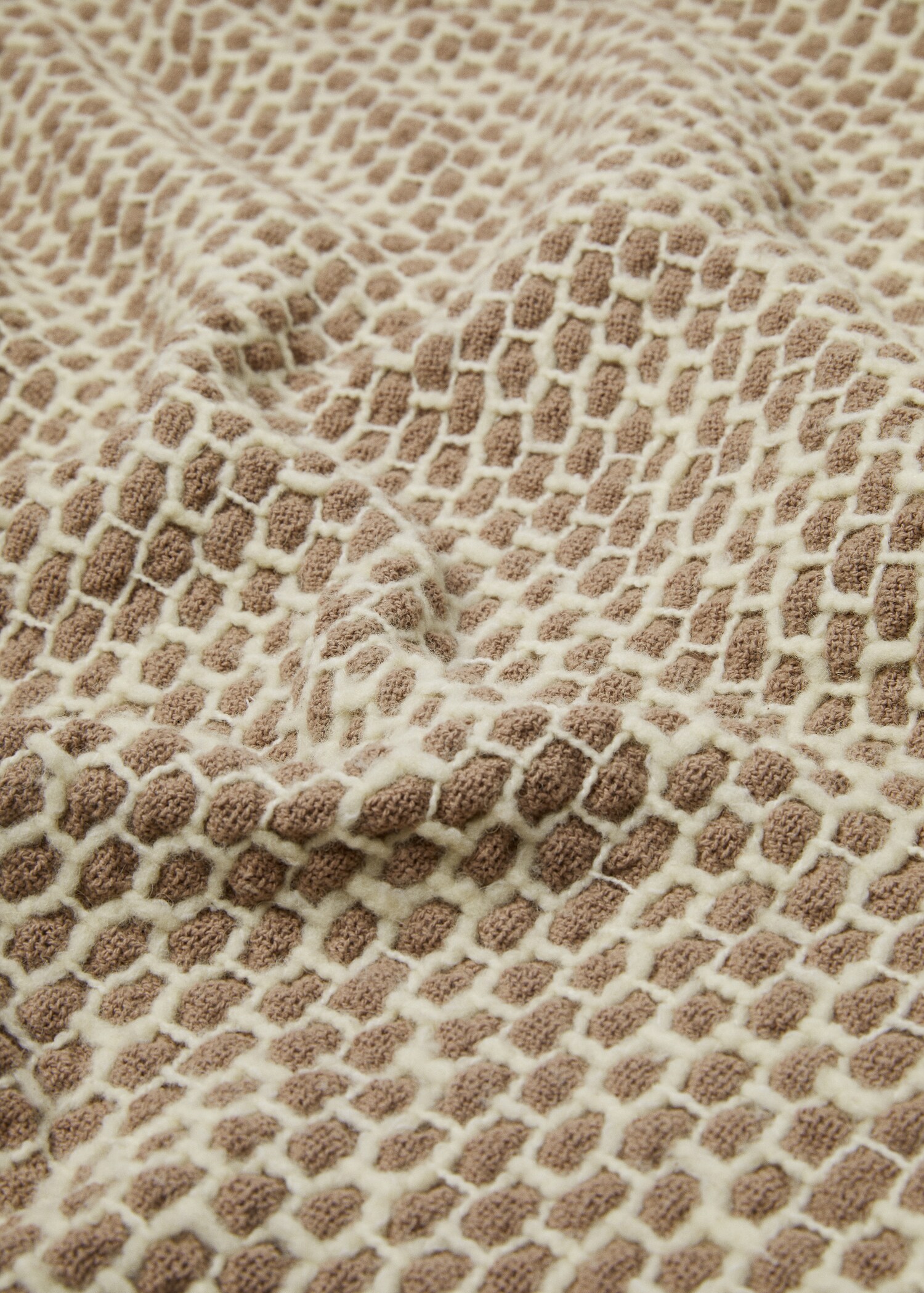 Blanket of wool mix fabric 180x130cm  - Details of the article 2