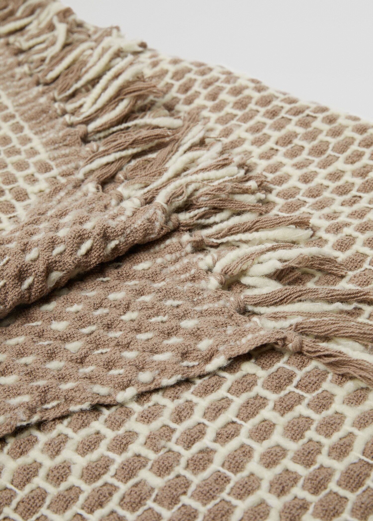 Blanket of wool mix fabric 180x130cm  - Details of the article 3